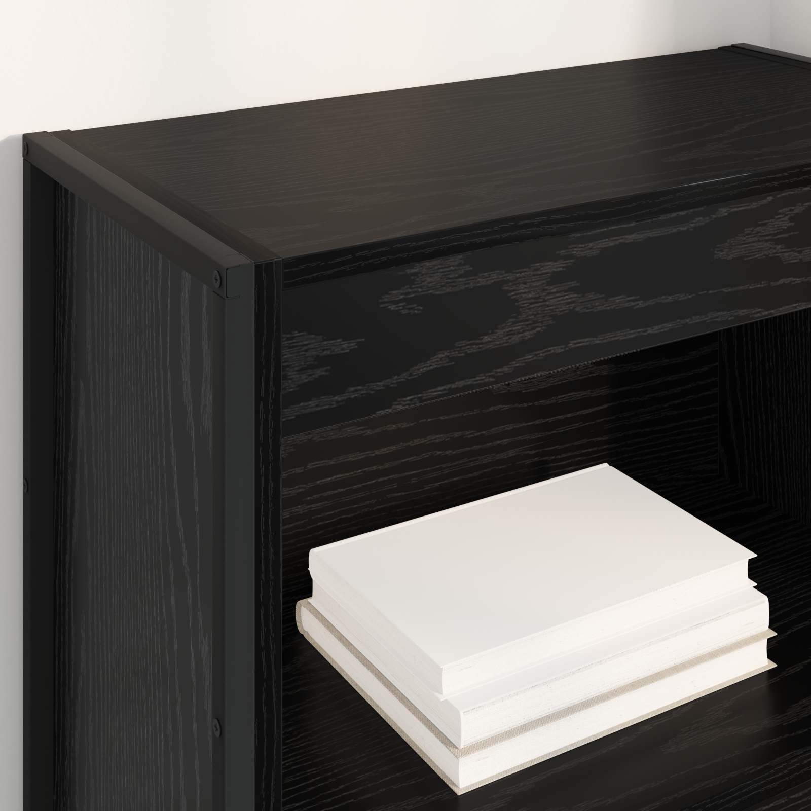 Bibliothèque Chêne noir 80 x 30 x 155 cm Bois d'ingénierie - XIOS