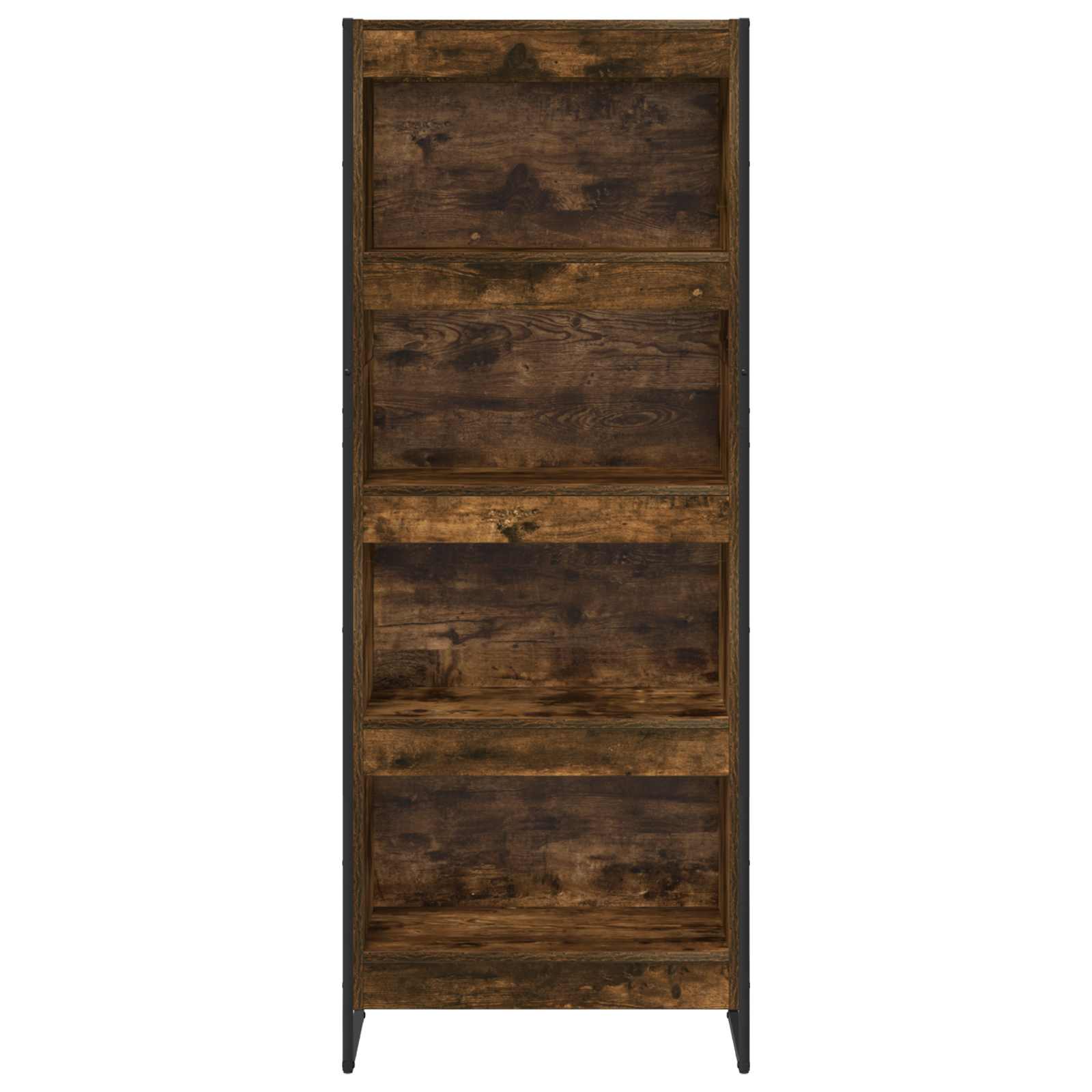 Bibliothèque Chêne Fumé 80 x 30 x 155 cm Bois d'ingénierie - XIOS