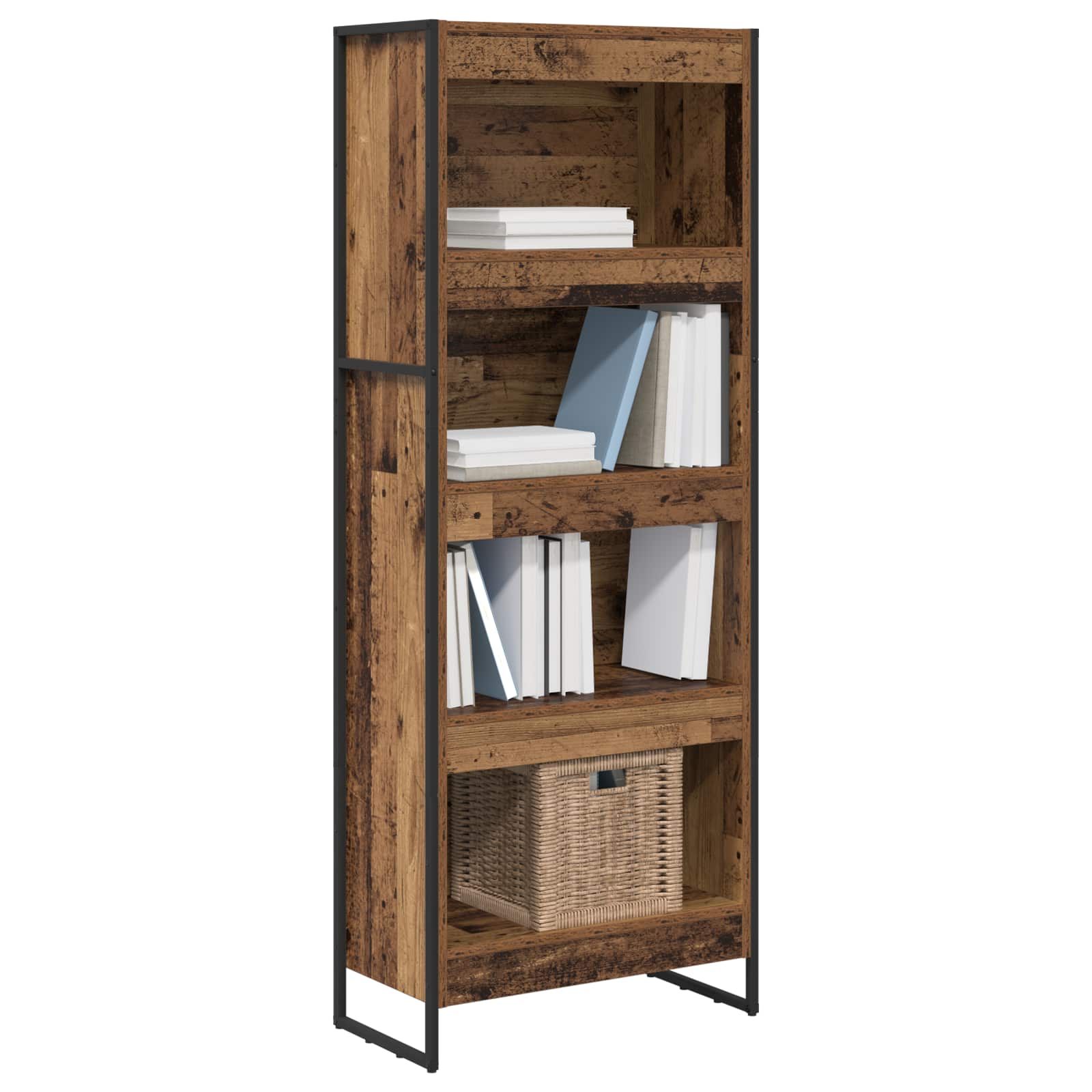 Bibliothèque Bois Ancien 80 x 30 x 155 cm Bois d'ingénierie - XIOS