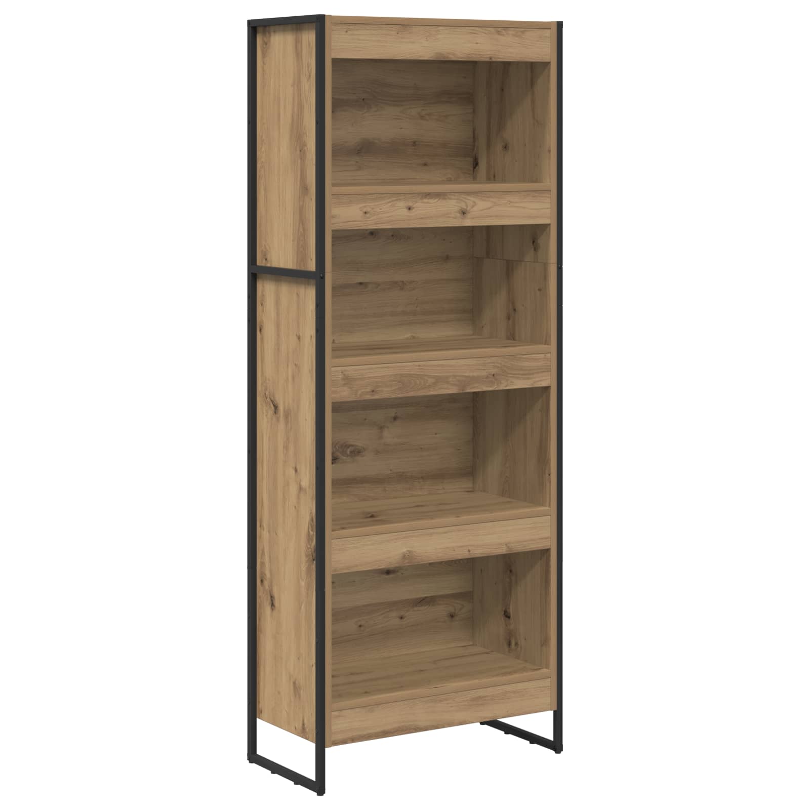 Bibliothèque Chêne artisan 80 x 30 x 155 cm Bois d'ingénierie - XIOS