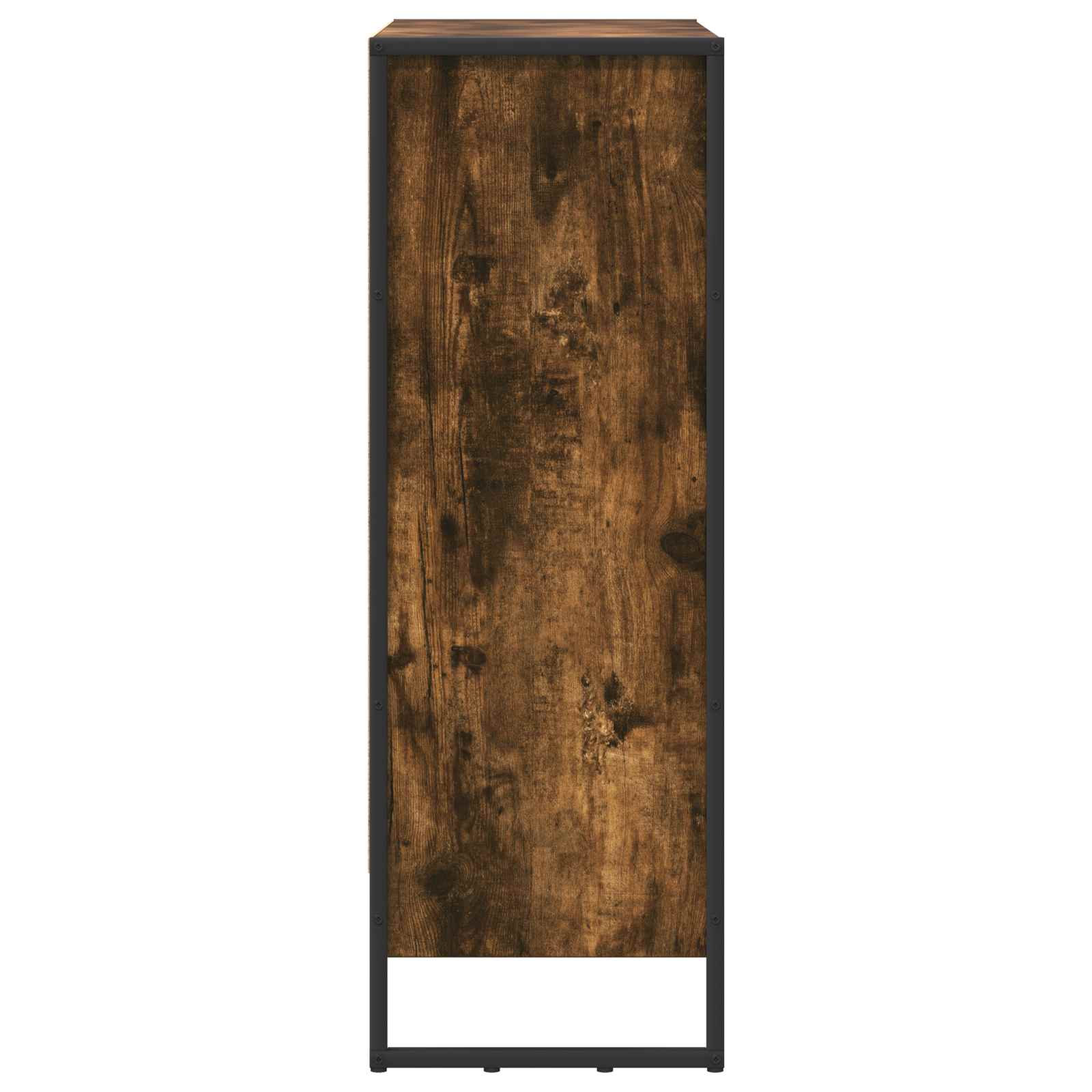 Bibliothèque Chêne Fumé 80 x 30 x 155 cm Bois d'ingénierie - XIOS