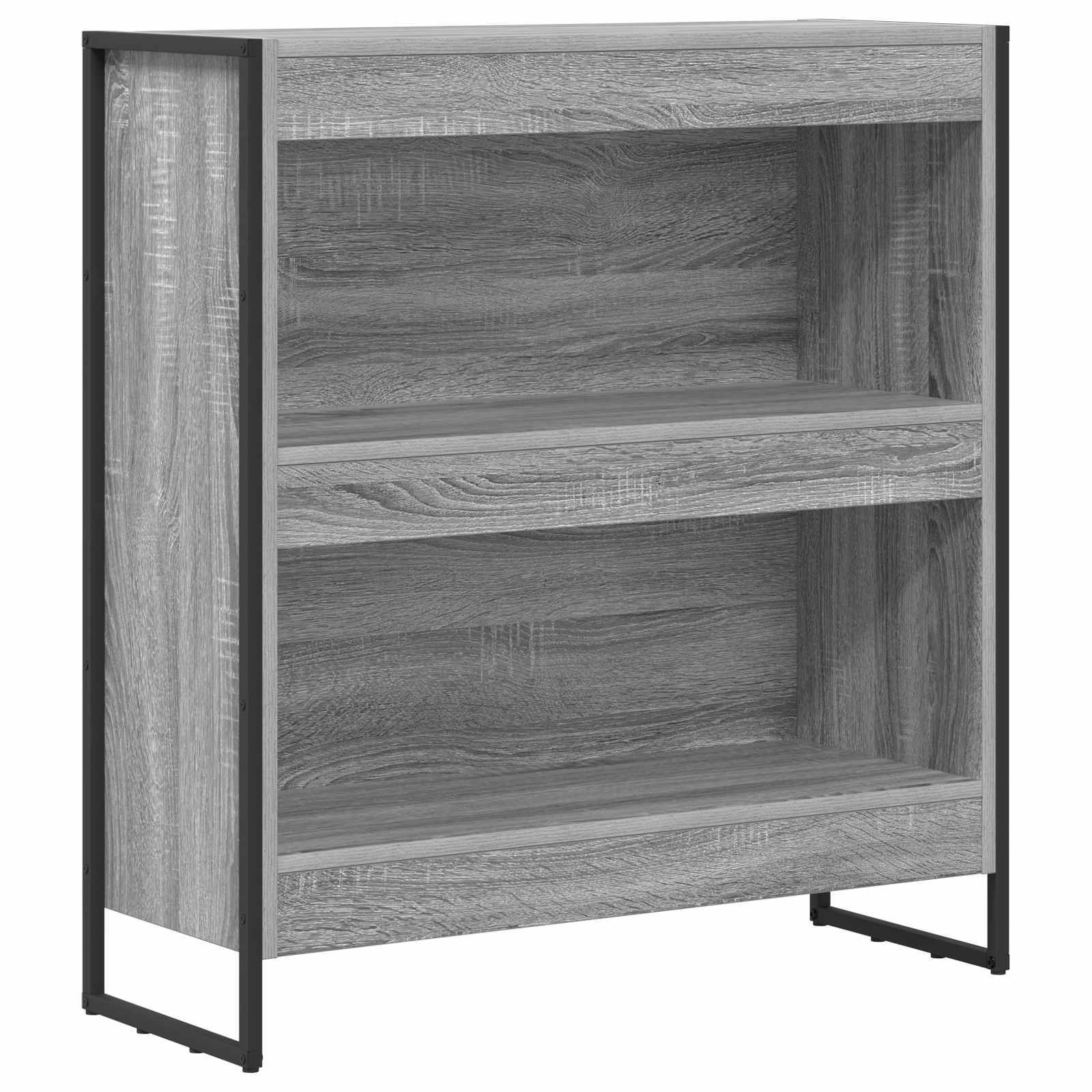 Bibliothèque Gris Sonoma 80 x 30 x 155 cm Bois d'ingénierie - XIOS