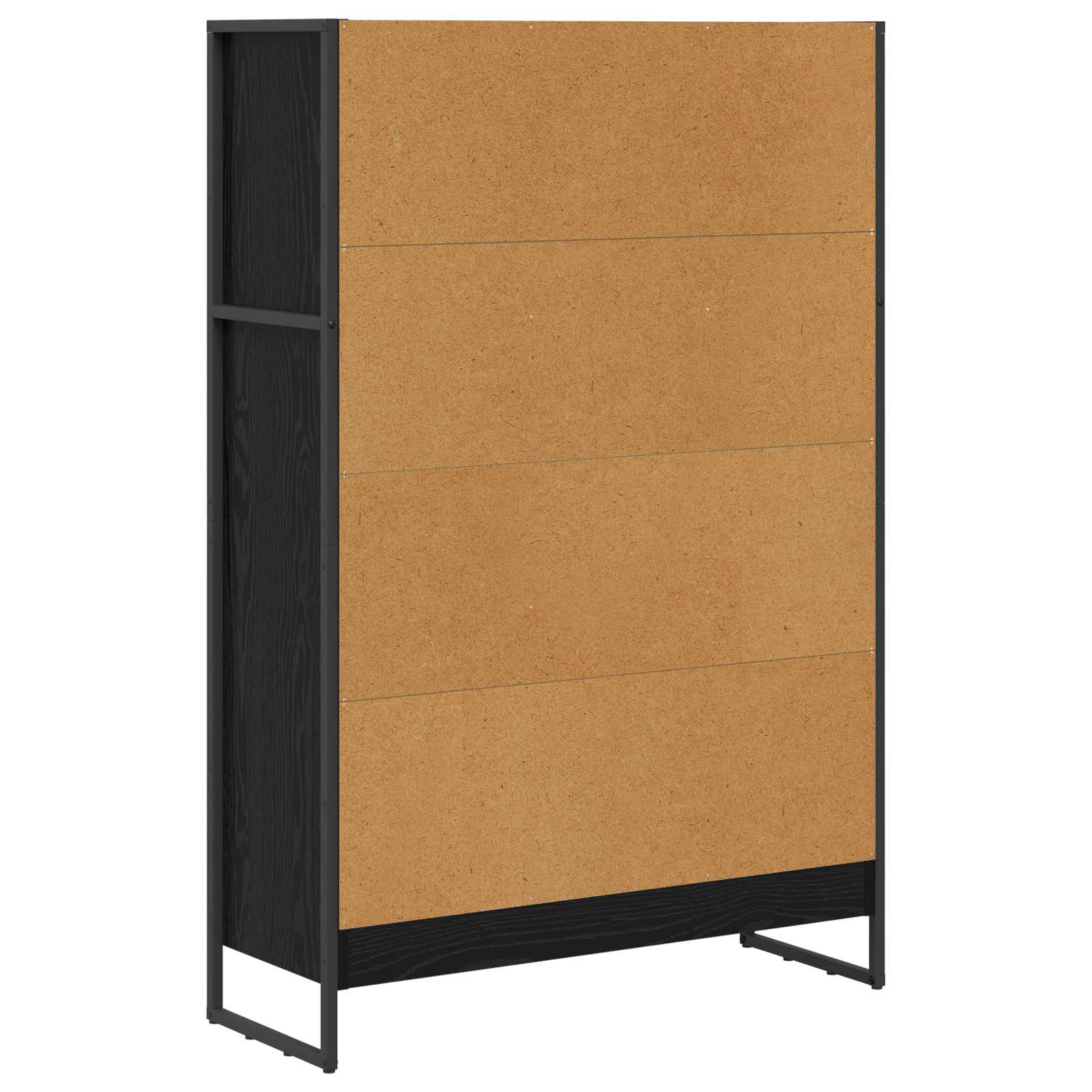 Bibliothèque Chêne noir 80 x 30 x 155 cm Bois d'ingénierie - XIOS