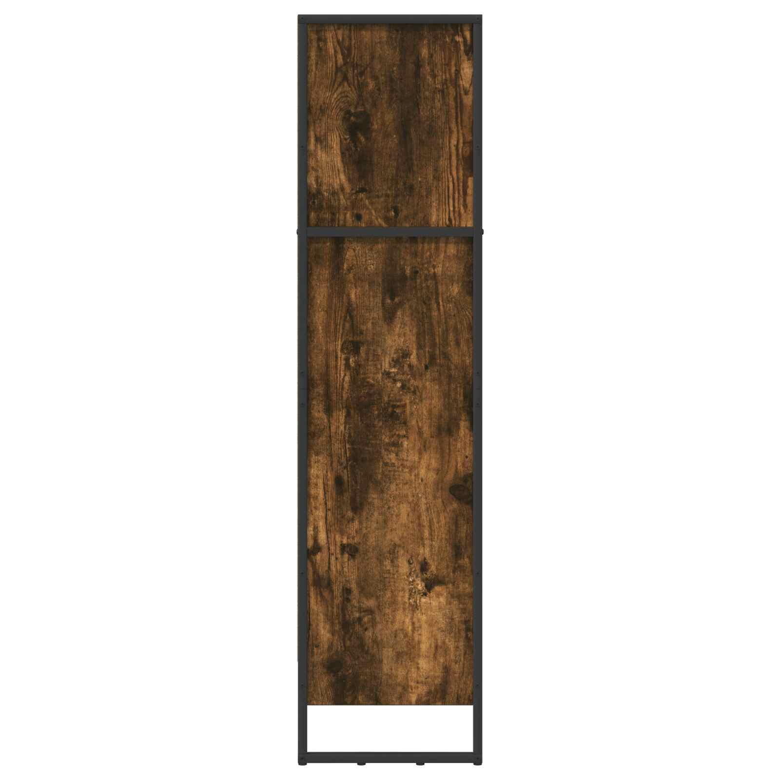 Bibliothèque Chêne Fumé 80 x 30 x 155 cm Bois d'ingénierie - XIOS