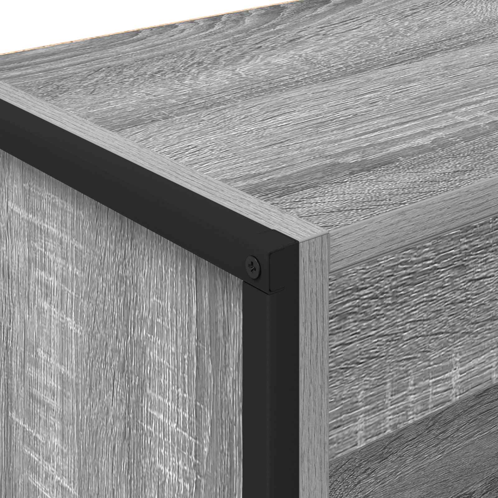 Bibliothèque Gris Sonoma 80 x 30 x 155 cm Bois d'ingénierie - XIOS