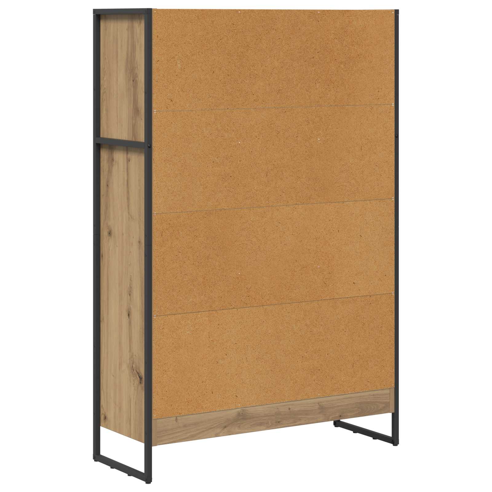 Bibliothèque Chêne artisan 80 x 30 x 155 cm Bois d'ingénierie - XIOS