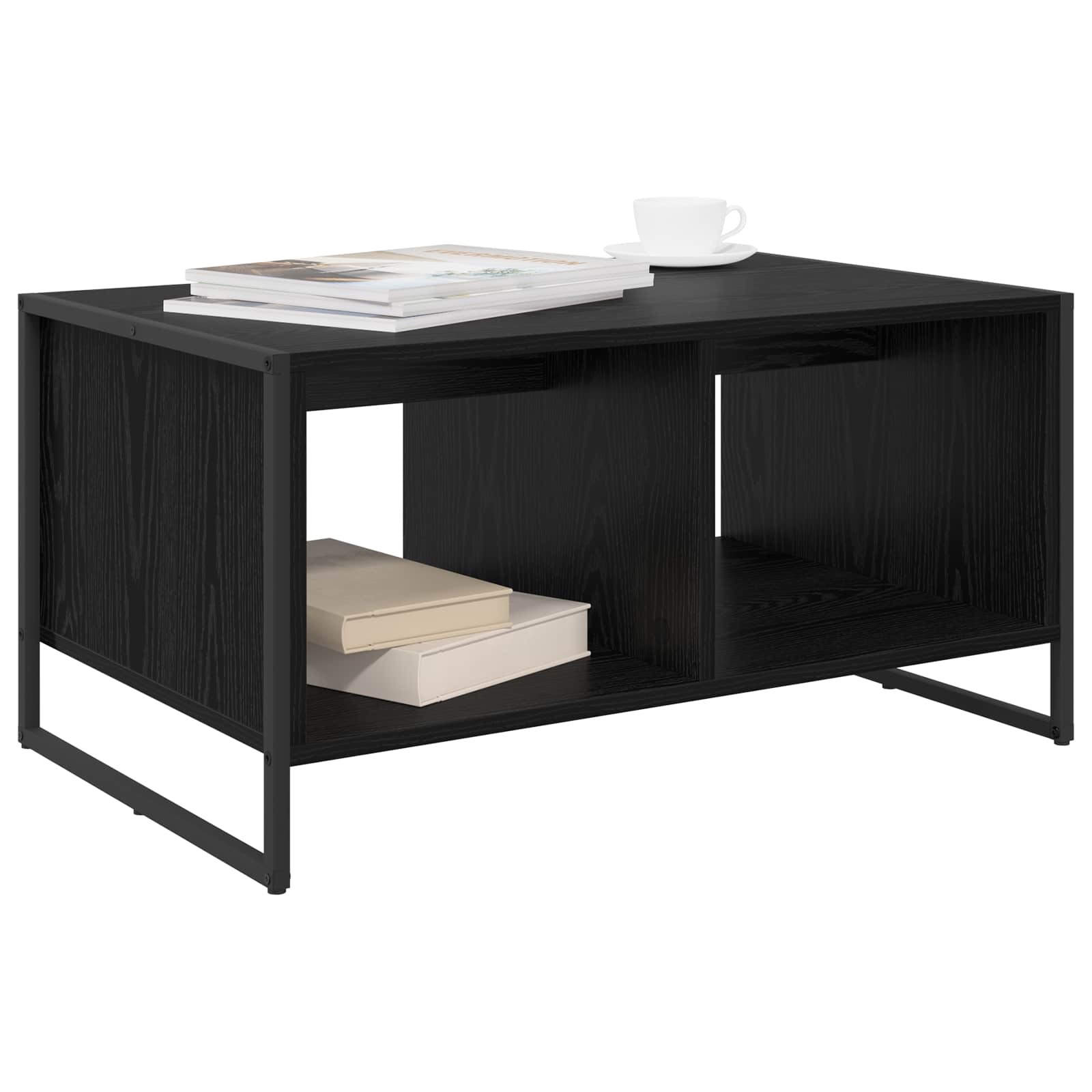 Table basse Chêne noir 80 x 50 x 40 cm Bois d'ingénierie - XIOS