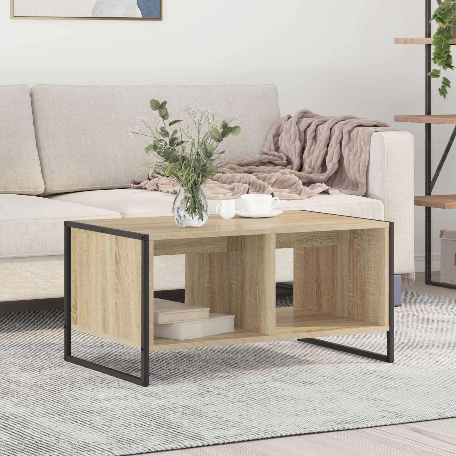 Table basse Sonoma 80 x 50 x 40 cm Bois d'ingénierie - XIOS