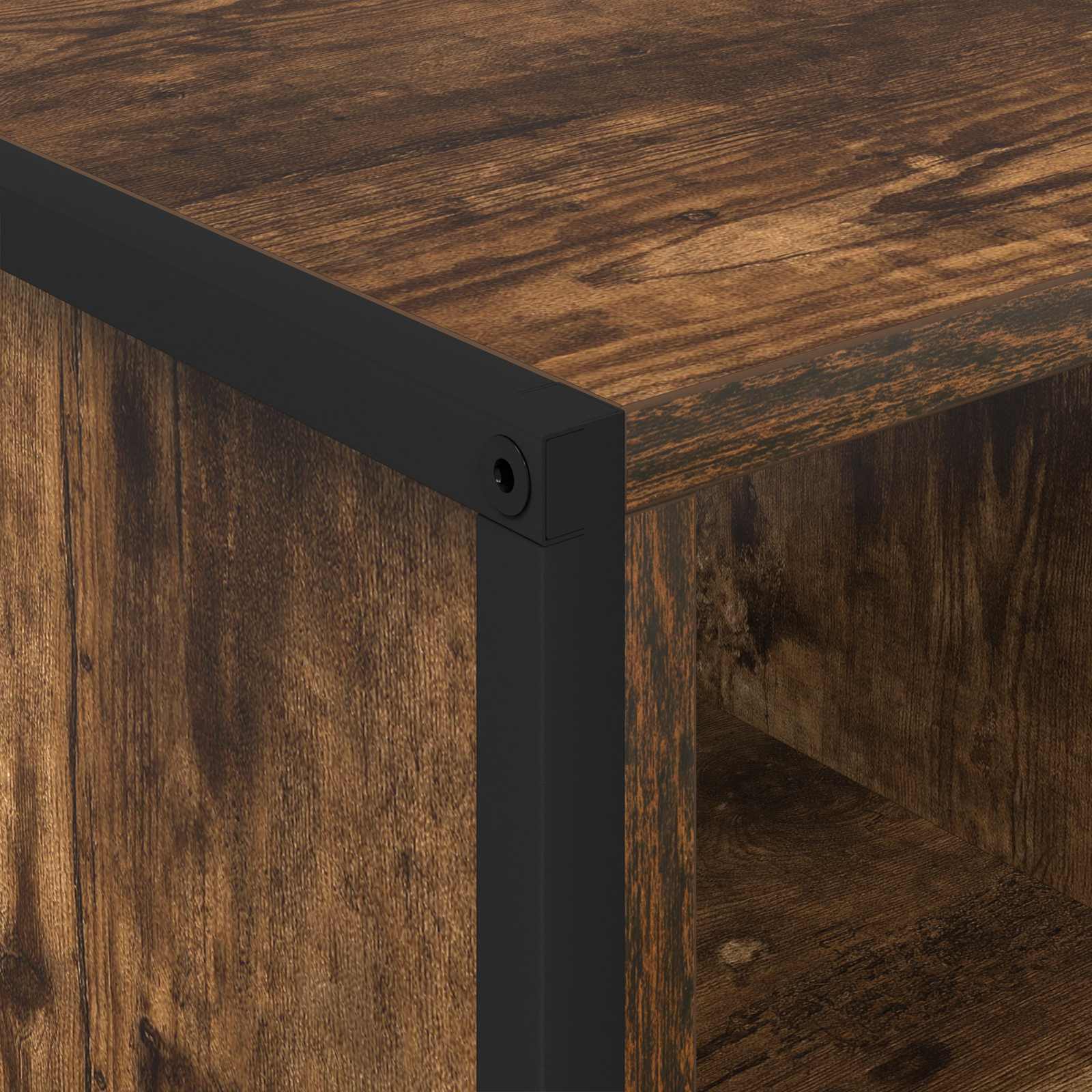 Table basse Chêne Fumé 80 x 50 x 40 cm Bois d'ingénierie - XIOS