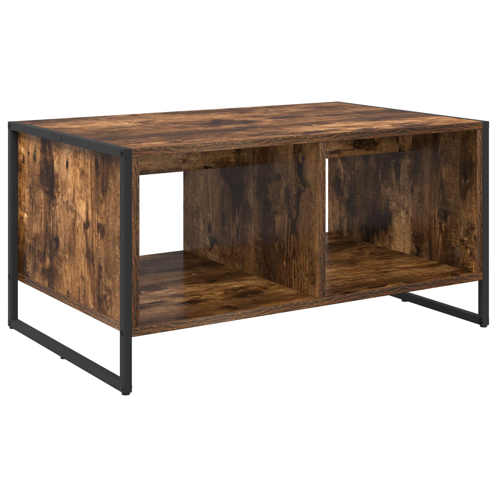 Table basse Chêne Fumé 80 x 50 x 40 cm Bois d'ingénierie - XIOS