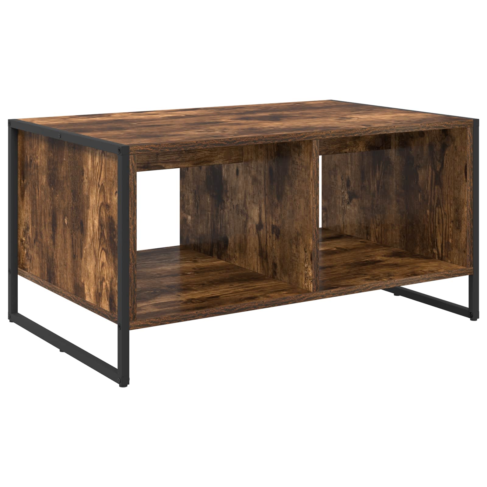 Table basse Chêne Fumé 80 x 50 x 40 cm Bois d'ingénierie - XIOS