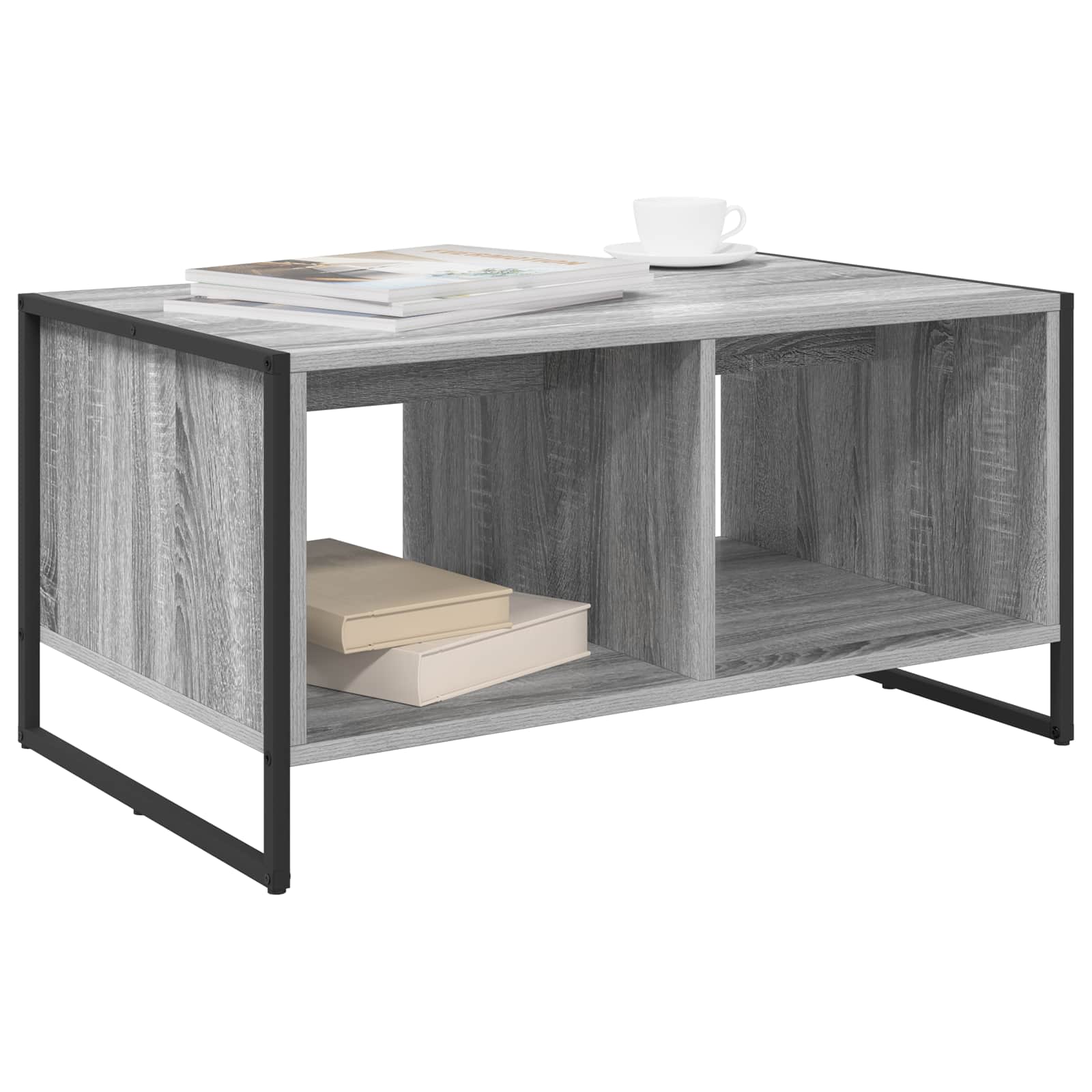 Table basse Gris Sonoma 80 x 50 x 40 cm Bois d'ingénierie - XIOS