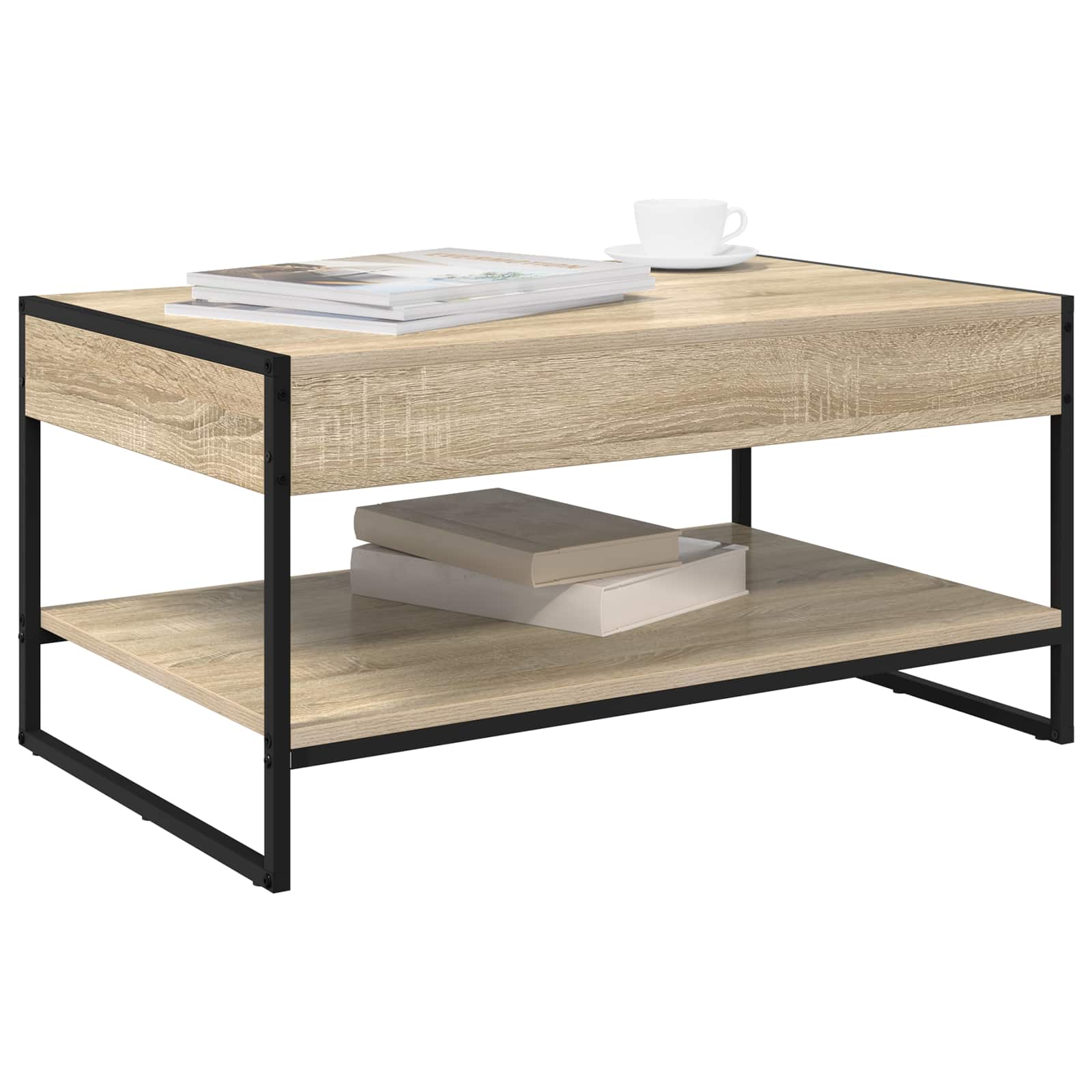 Table basse Sonoma 80 x 50 x 40 cm Bois d'ingénierie - XIOS