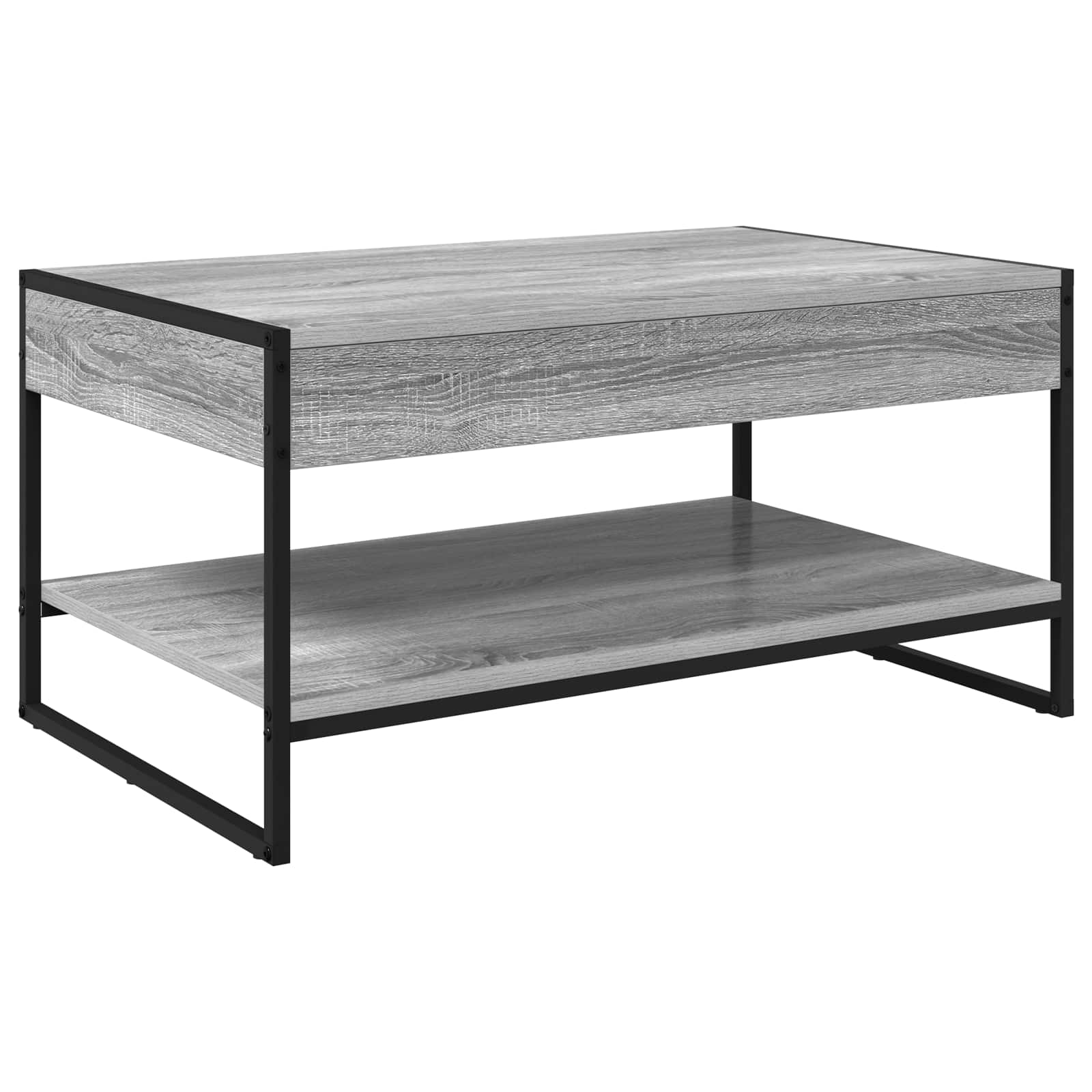 Table basse Gris Sonoma 80 x 50 x 40 cm Bois d'ingénierie - XIOS