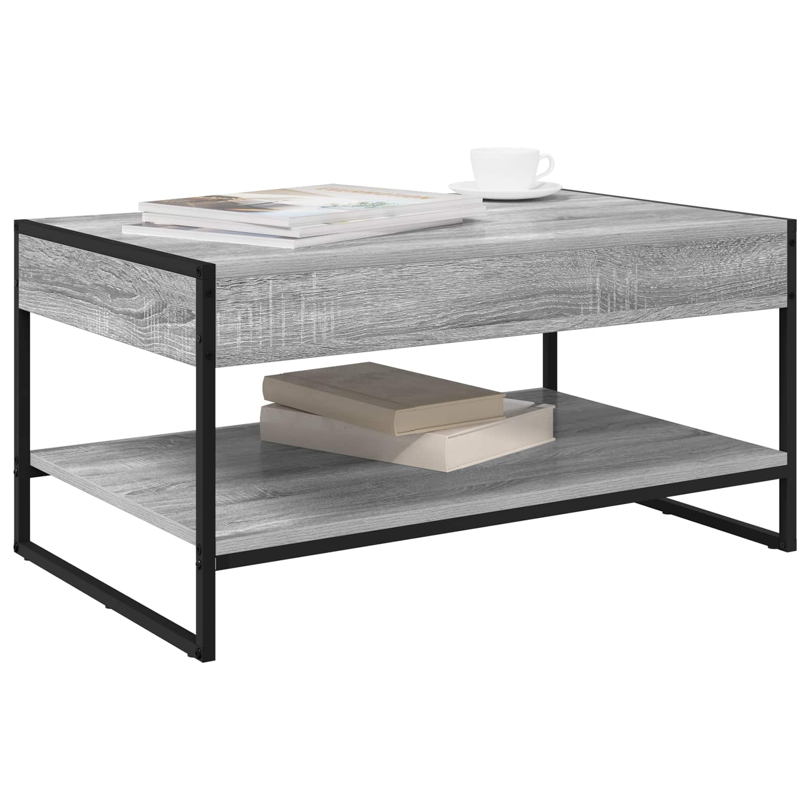 Table basse Gris Sonoma 80 x 50 x 40 cm Bois d'ingénierie - XIOS