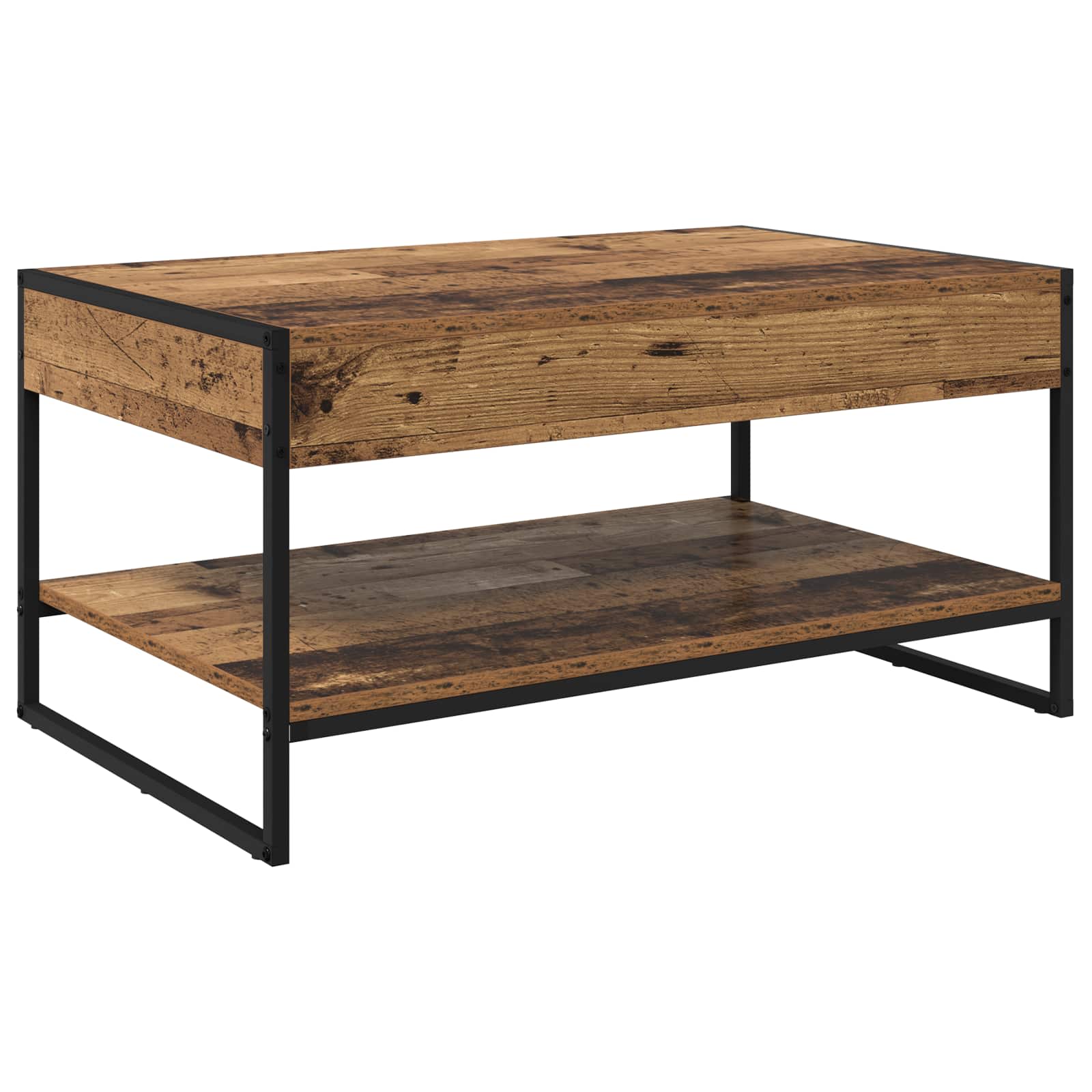 Table basse Bois Ancien 80 x 50 x 40 cm Bois d'ingénierie - XIOS