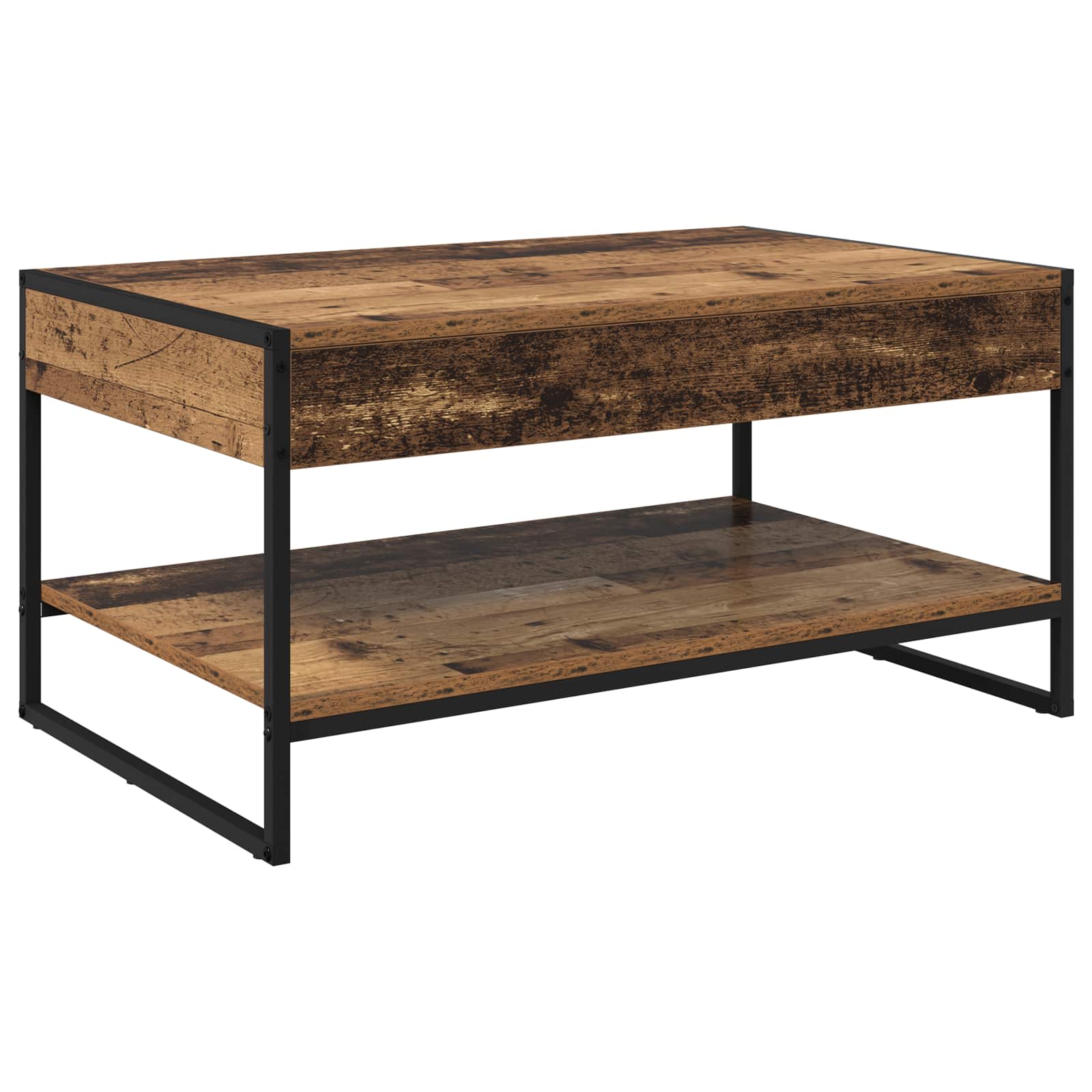 Table basse Bois Ancien 80 x 50 x 40 cm Bois d'ingénierie - XIOS