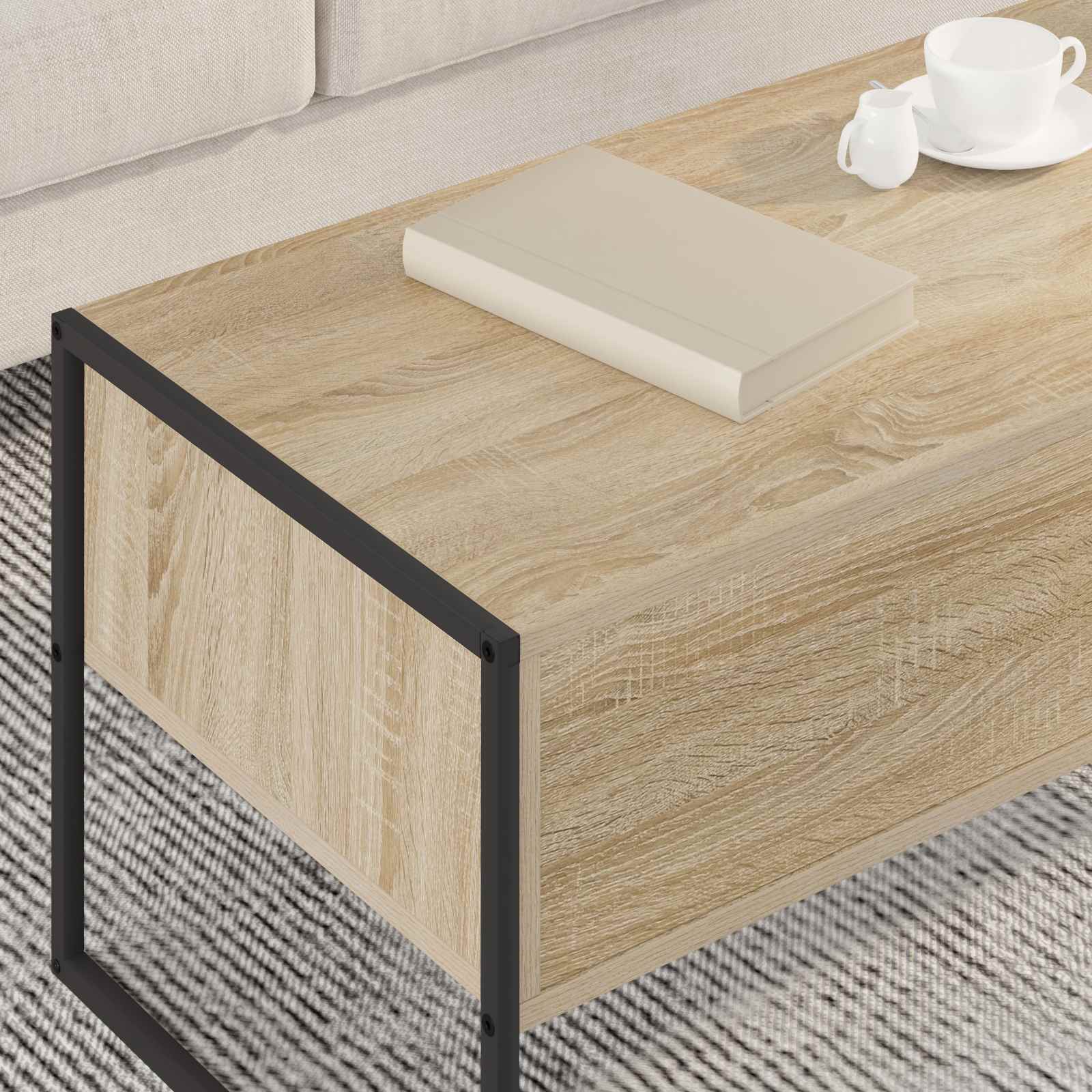 Table basse Sonoma 100 x 46 x 40 cm Bois d'ingénierie - XIOS