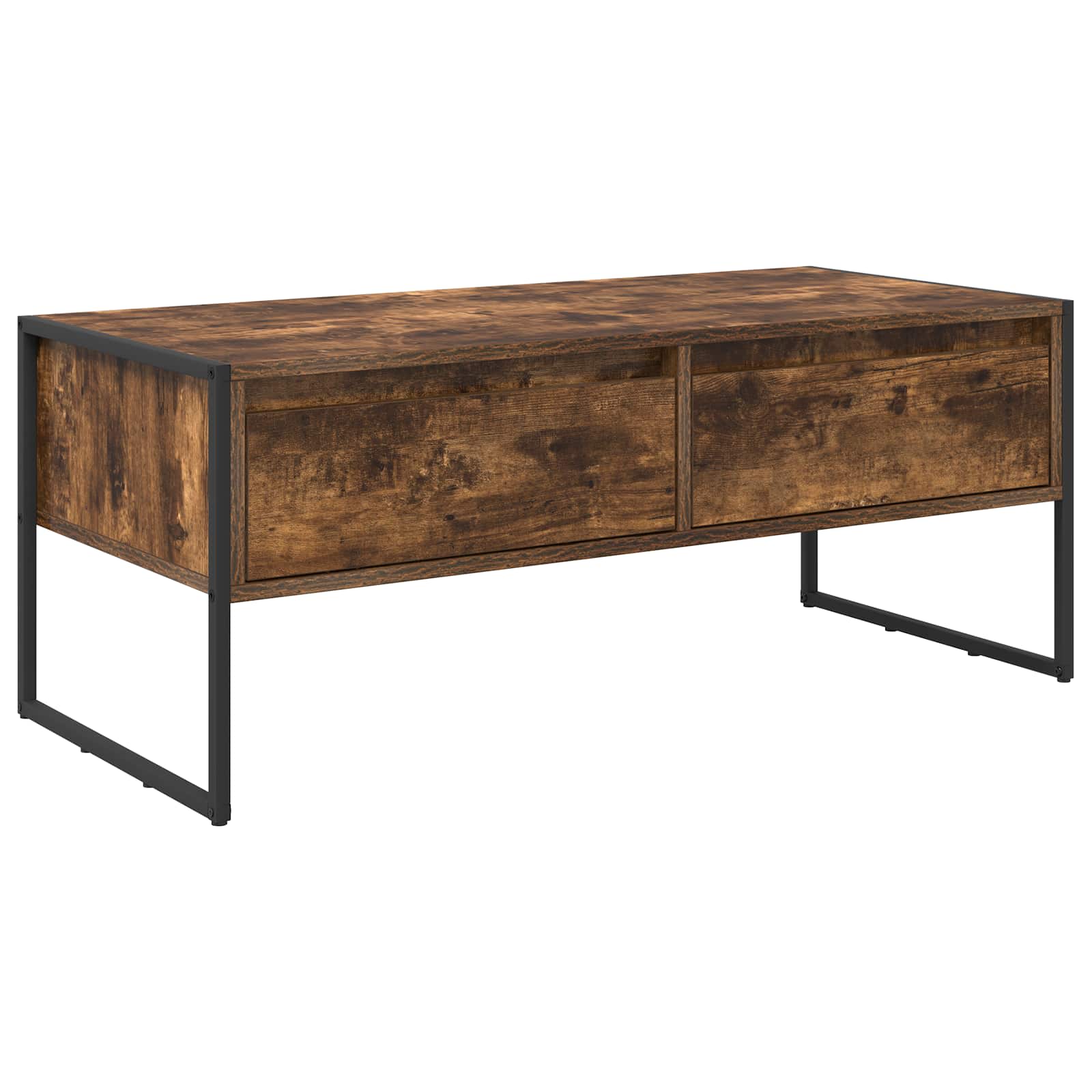 Table basse Chêne Fumé 100 x 46 x 40 cm Bois d'ingénierie - XIOS