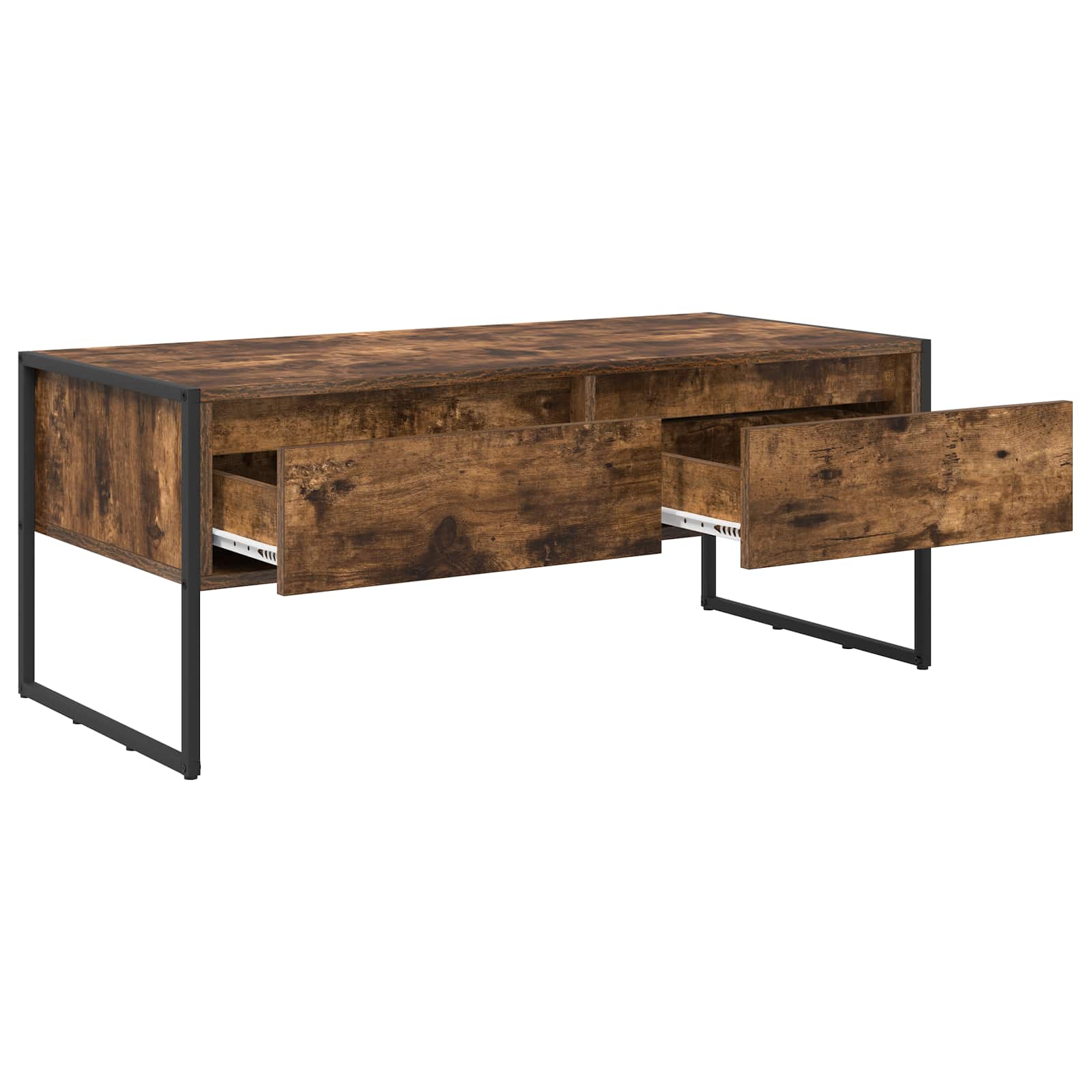 Table basse Chêne Fumé 100 x 46 x 40 cm Bois d'ingénierie - XIOS