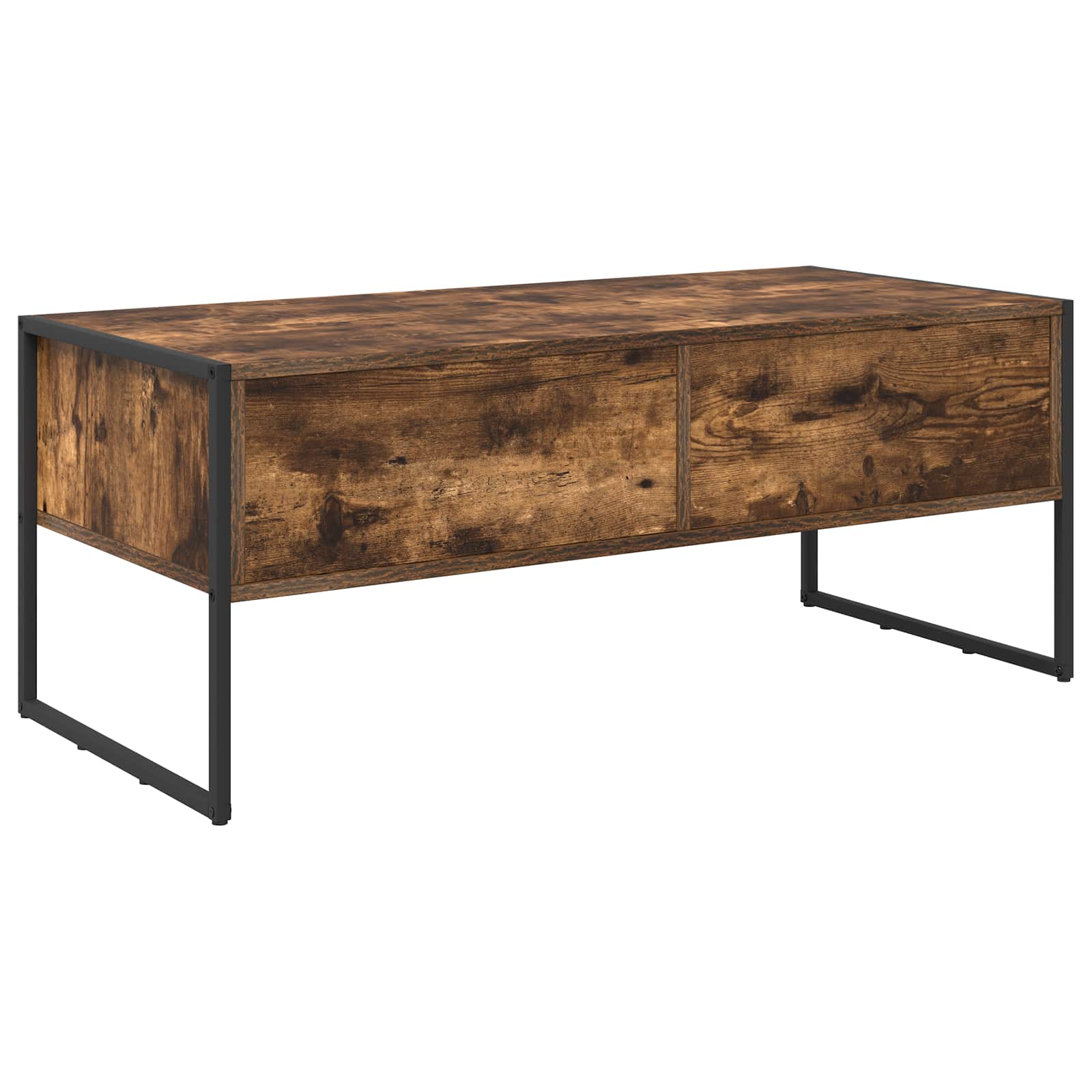 Table basse Chêne Fumé 100 x 46 x 40 cm Bois d'ingénierie - XIOS