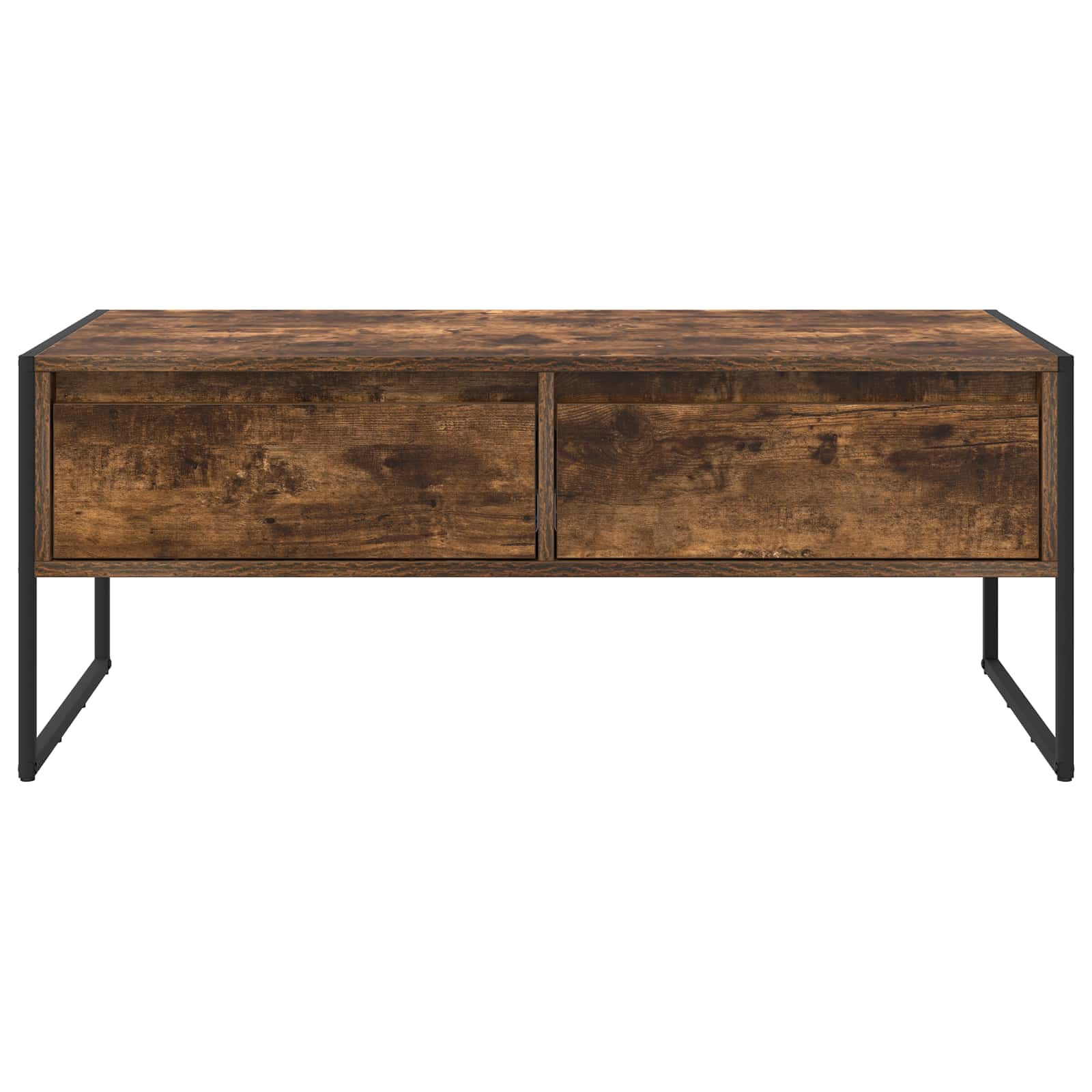 Table basse Chêne Fumé 100 x 46 x 40 cm Bois d'ingénierie - XIOS
