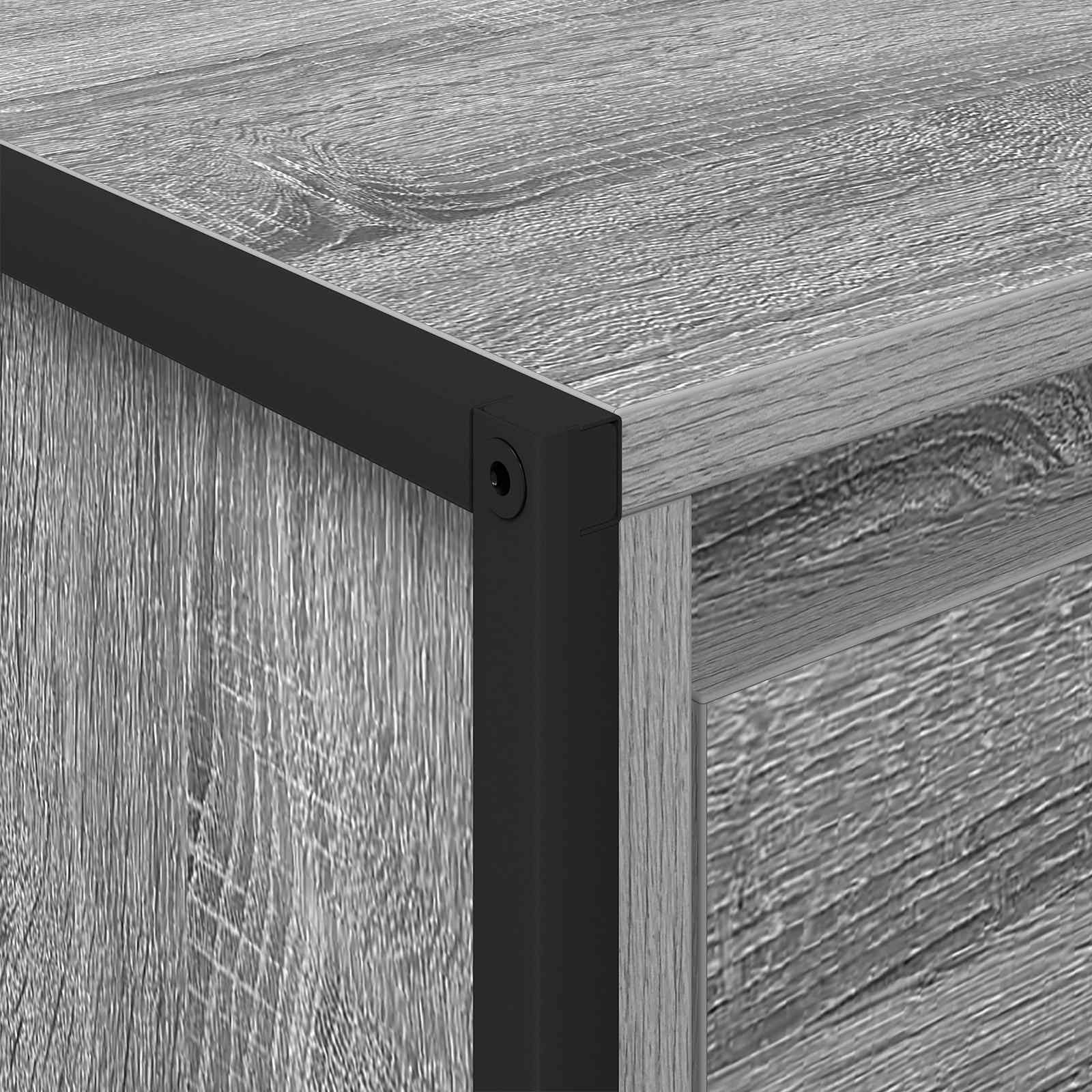 Table basse Gris Sonoma 100 x 46 x 40 cm Bois d'ingénierie - XIOS