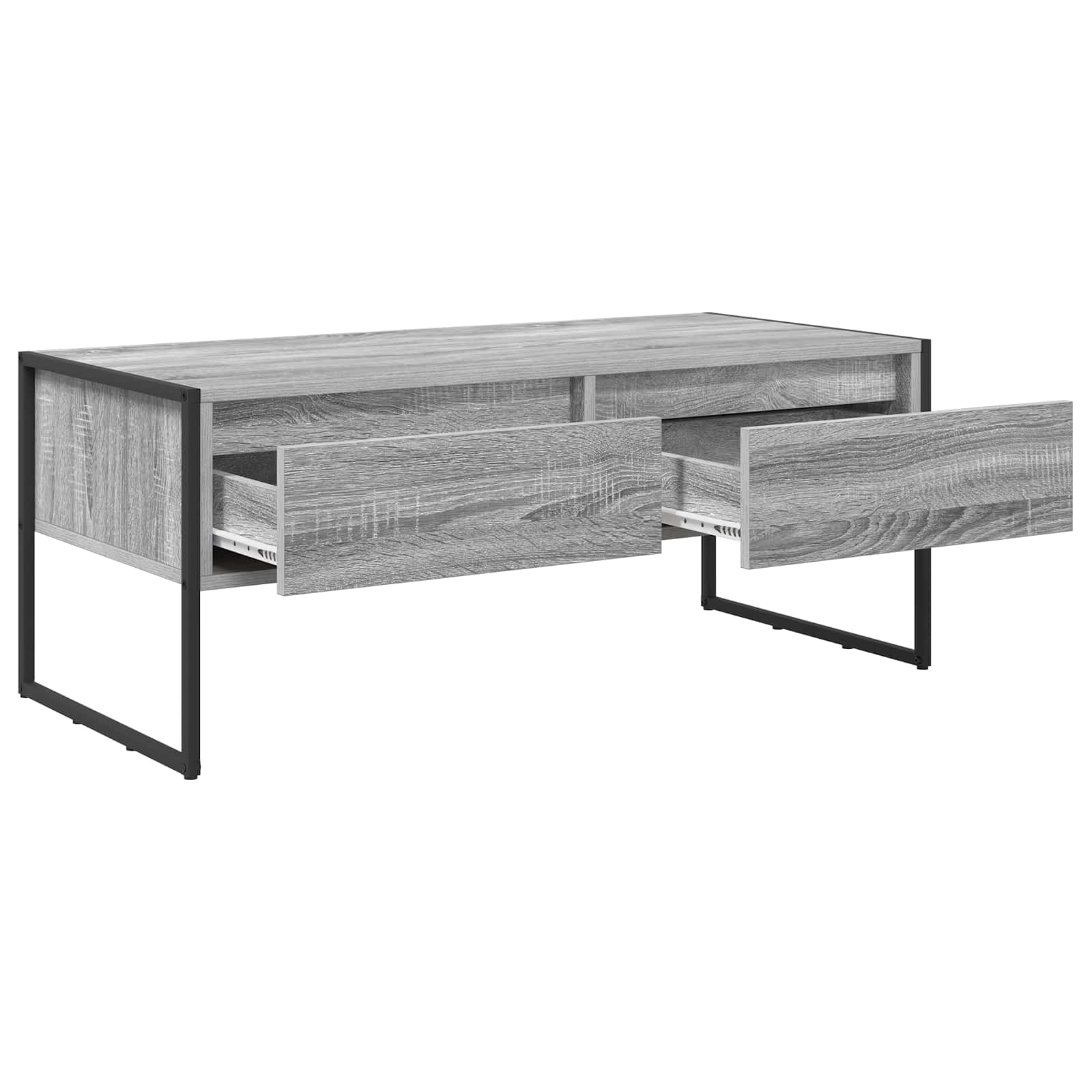 Table basse Gris Sonoma 100 x 46 x 40 cm Bois d'ingénierie - XIOS