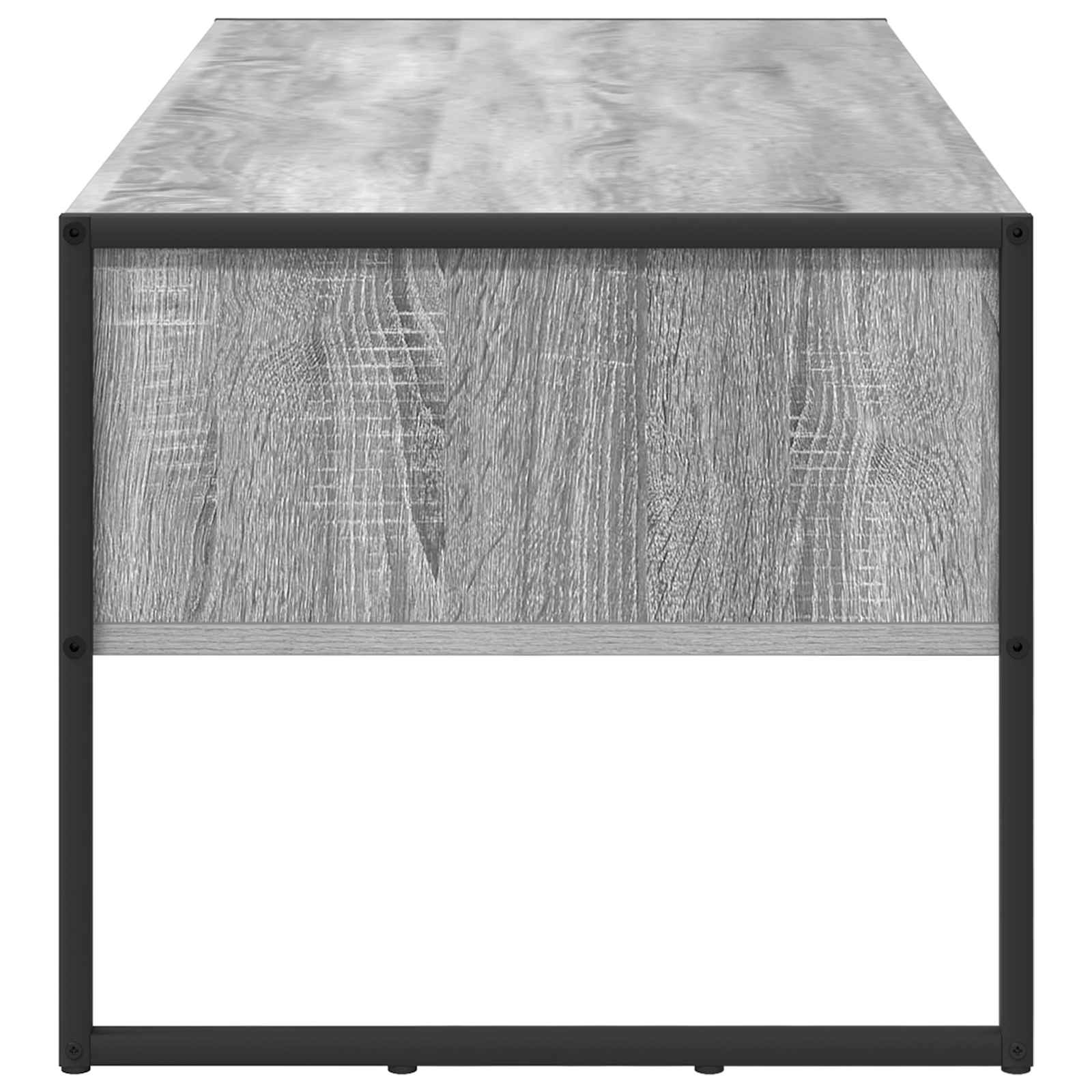 Table basse Gris Sonoma 100 x 46 x 40 cm Bois d'ingénierie - XIOS
