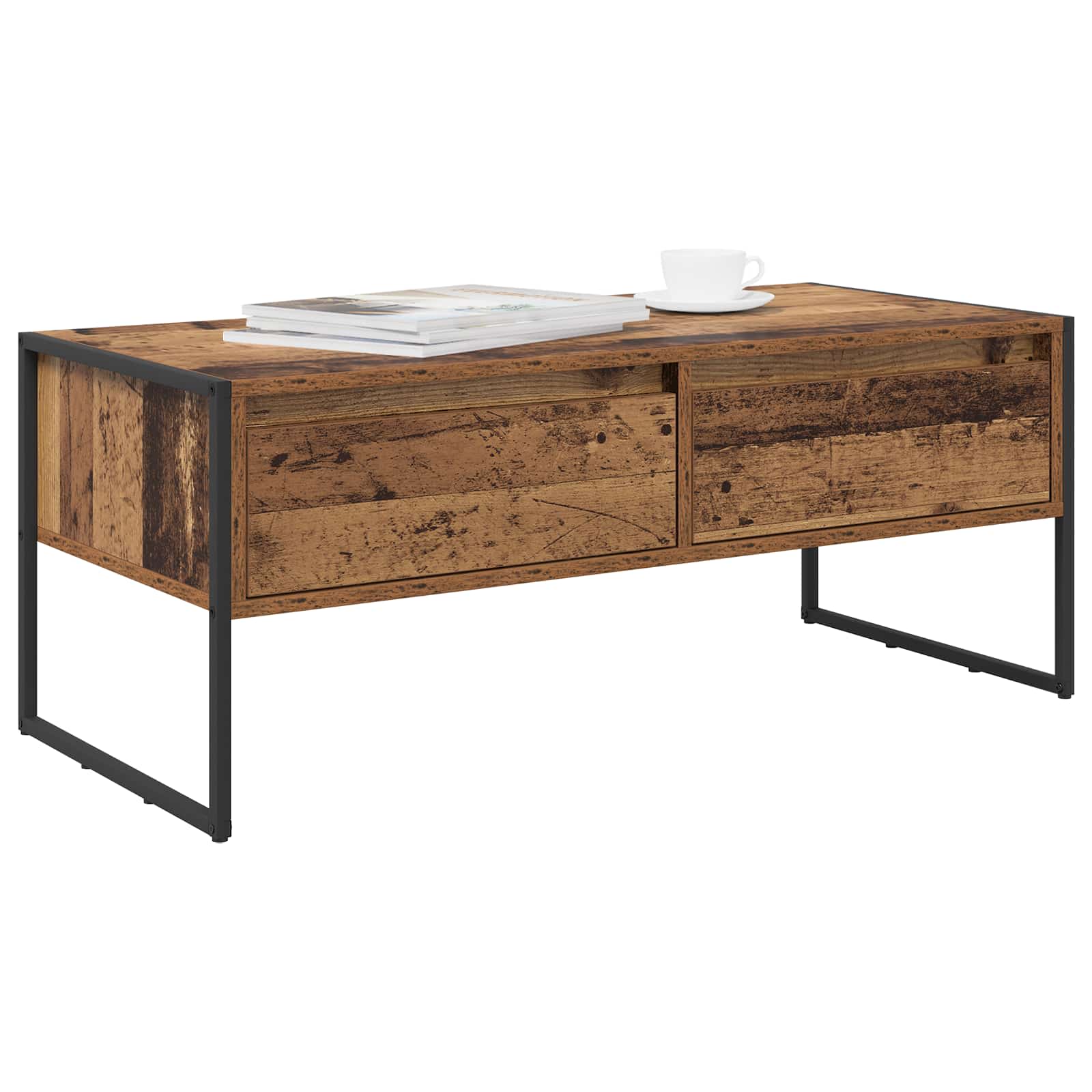 Table basse Bois Ancien 100 x 46 x 40 cm Bois d'ingénierie - XIOS