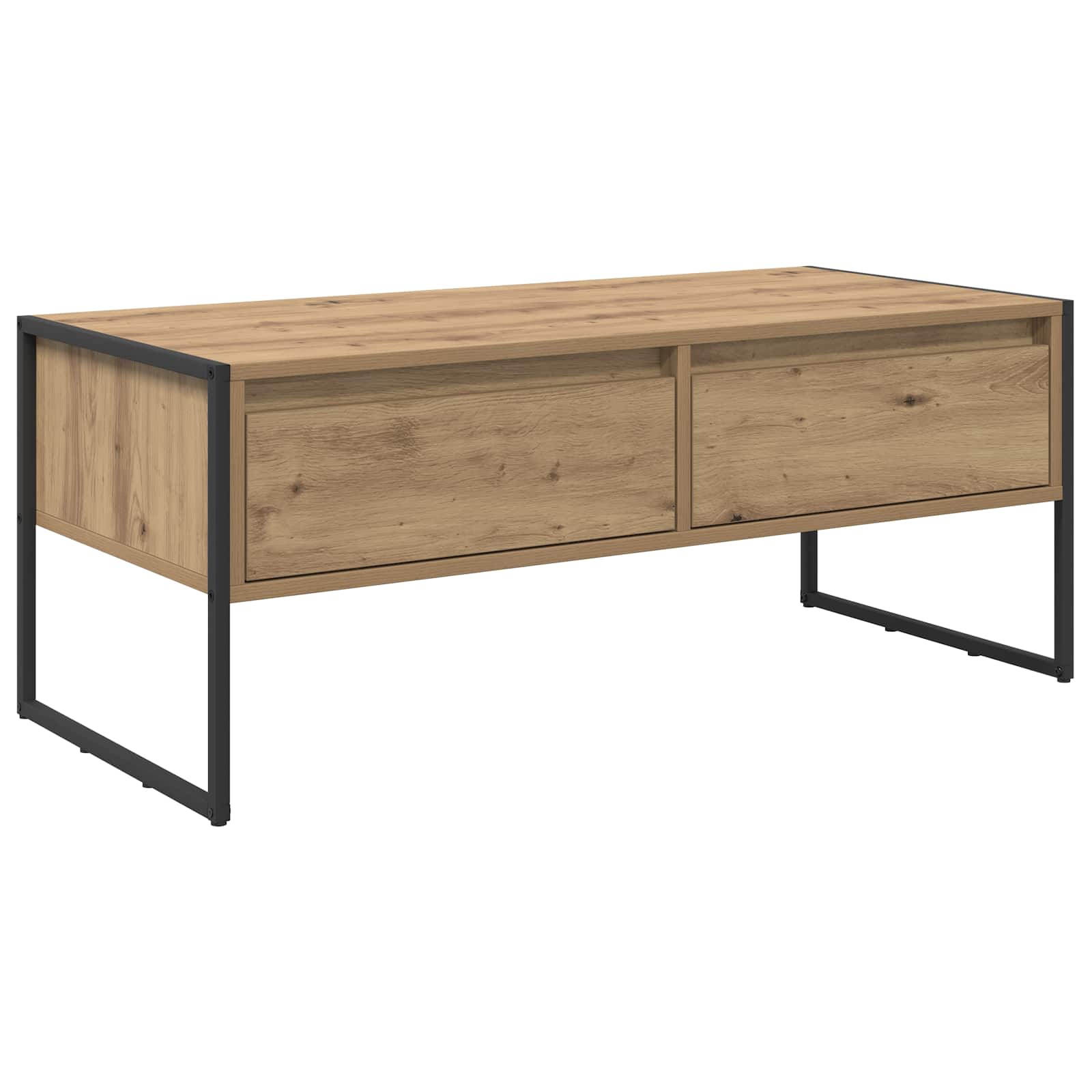 Table basse Chêne artisan 100 x 46 x 40 cm Bois d'ingénierie - XIOS
