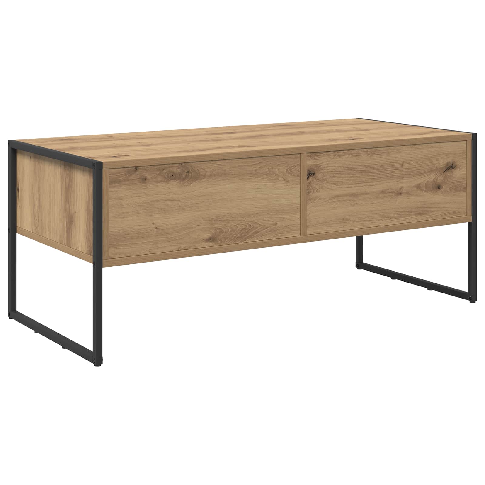 Table basse Chêne artisan 100 x 46 x 40 cm Bois d'ingénierie - XIOS