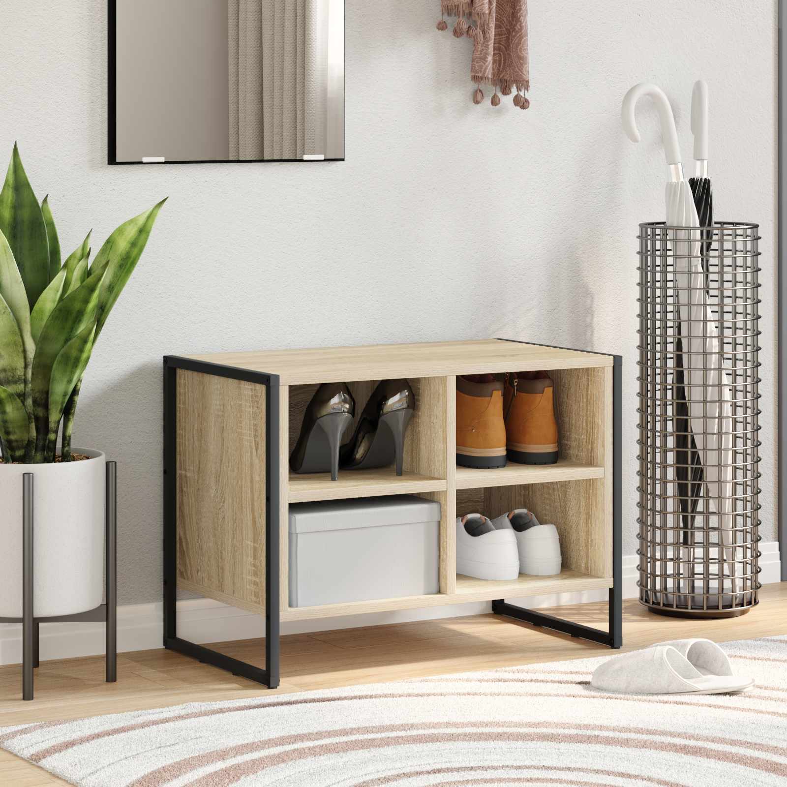 Cabinet à chaussures 60 x 35 x 44 cm Bois d'ingénierie Sonoma - XIOS