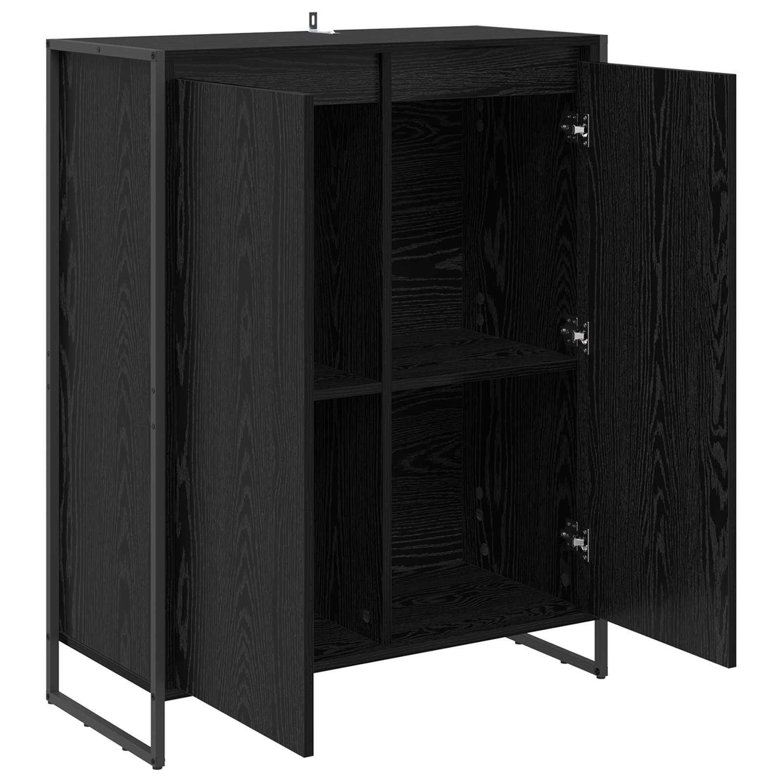 Cabinet à chaussures avec stockage Chêne noir 79 x 36 x 100 cm - XIOS