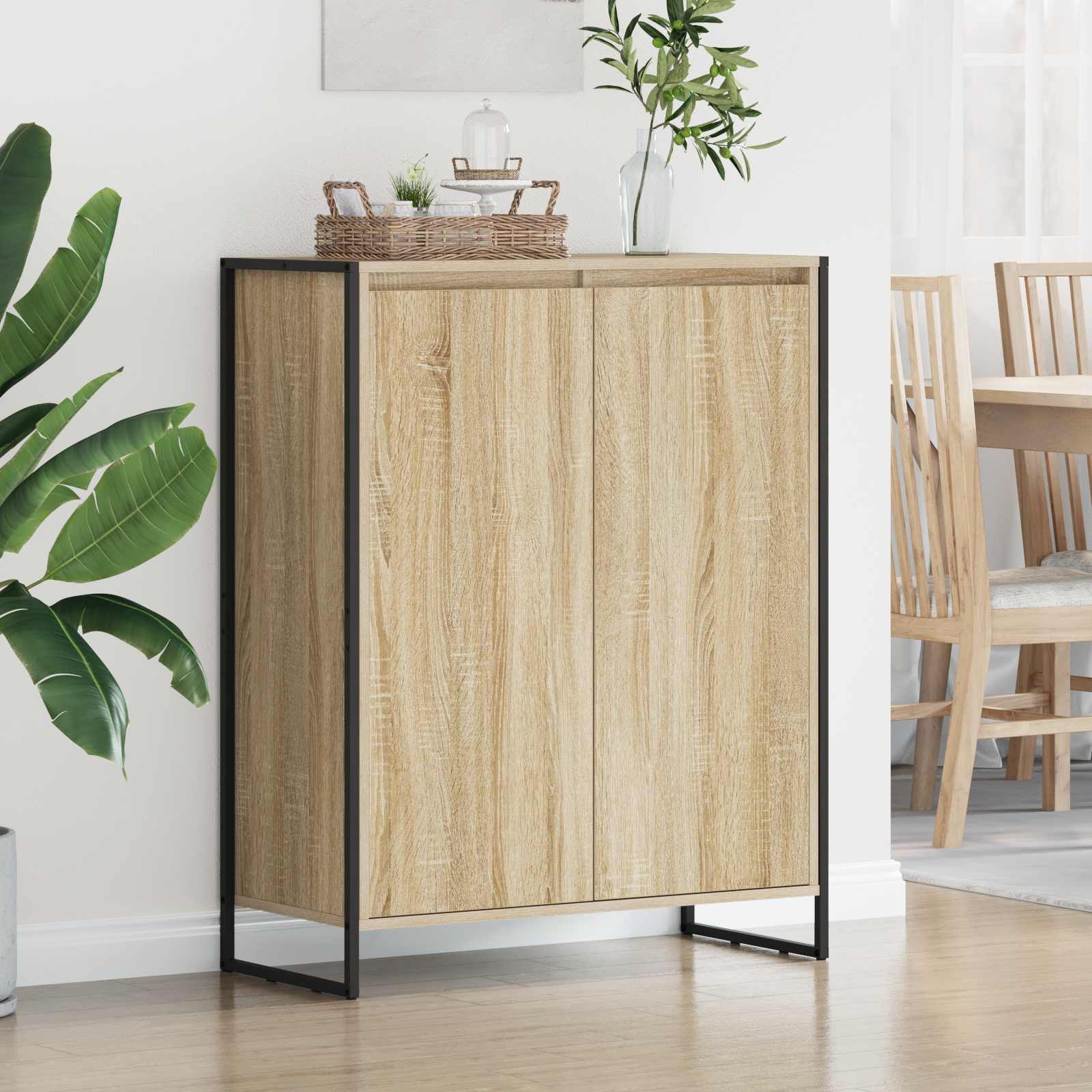 Cabinet à chaussures Sonoma 79 x 36 x 100 cm Bois d'ingénierie - XIOS