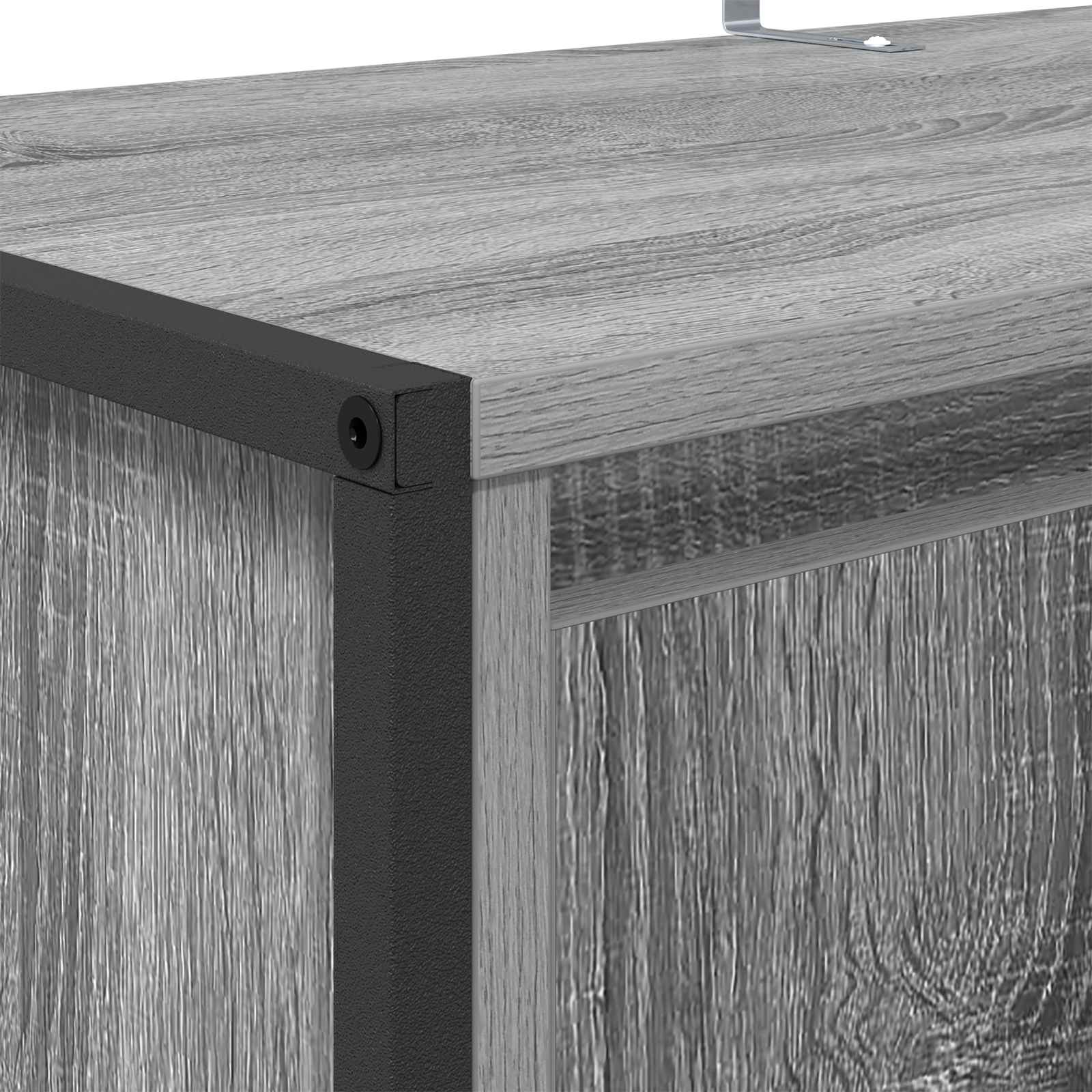 Cabinet à chaussures avec stockage Gris Sonoma 79 x 36 x 100 cm - XIOS