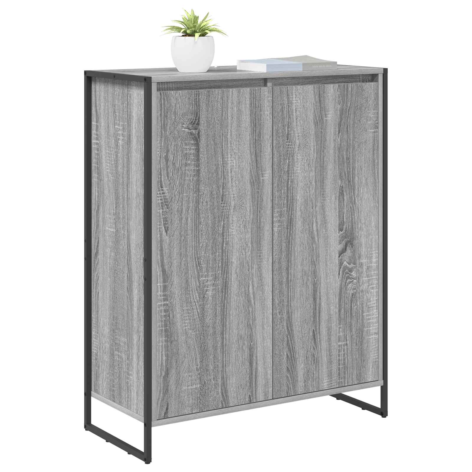 Cabinet à chaussures avec stockage Gris Sonoma 79 x 36 x 100 cm - XIOS