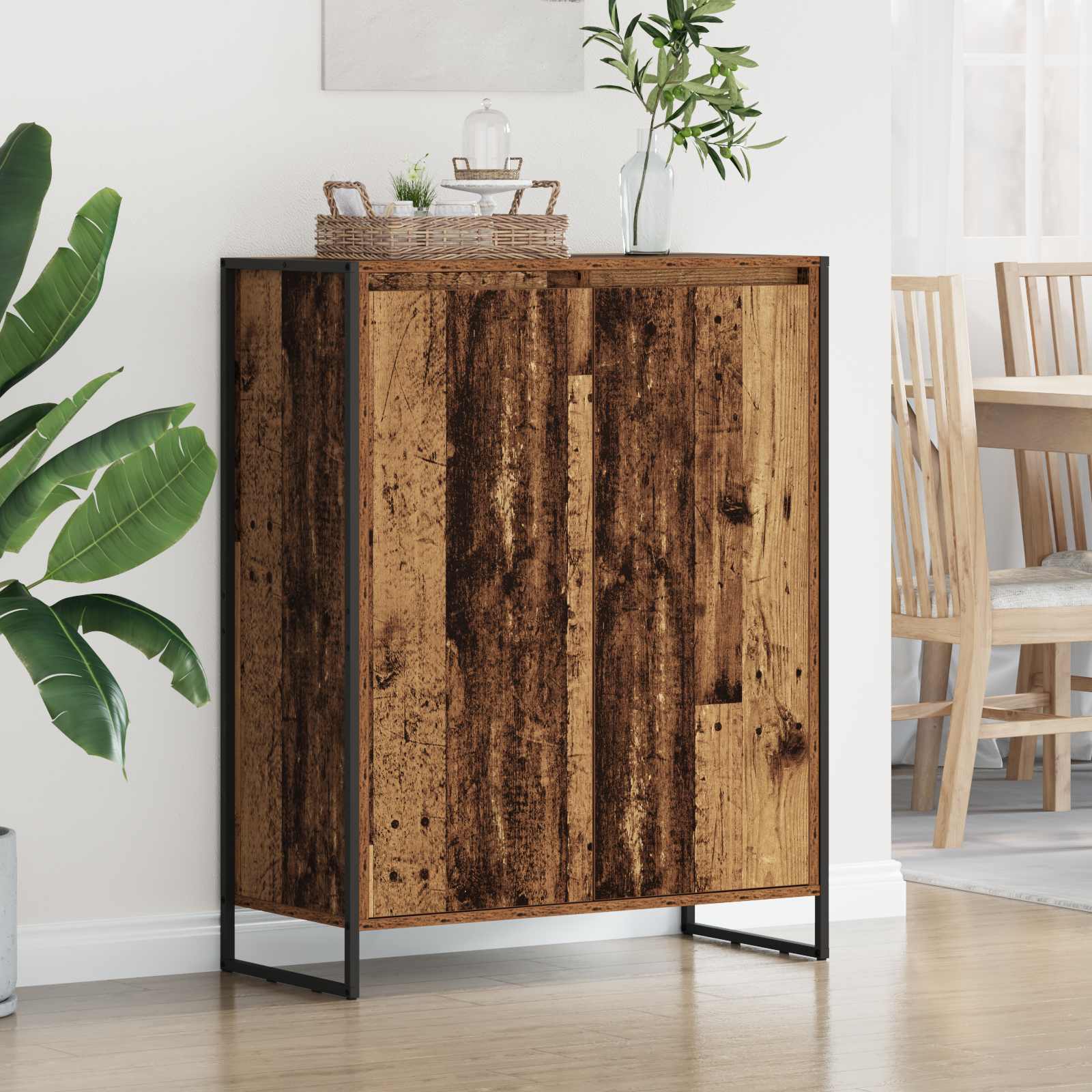Cabinet à chaussures avec stockage Bois Ancien 79 x 36 x 100 cm - XIOS