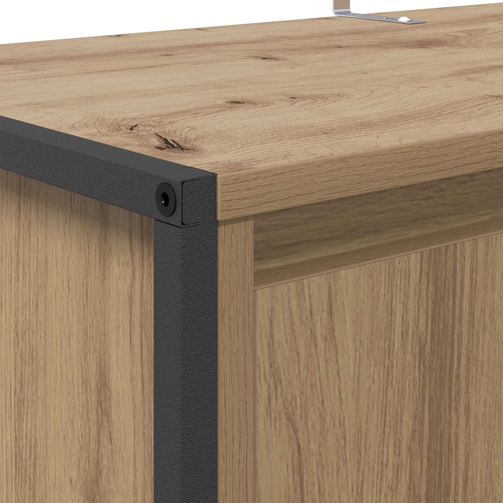Cabinet à chaussures avec porte Chêne artisan 79 x 36 x 100 cm - XIOS