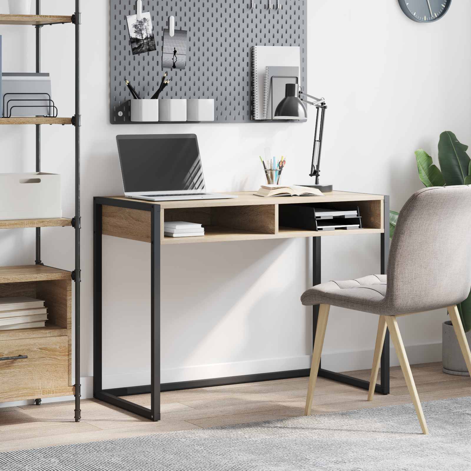 Bureau avec stockage Sonoma 100 x 50 x 75 cm Bois d'ingénierie - XIOS