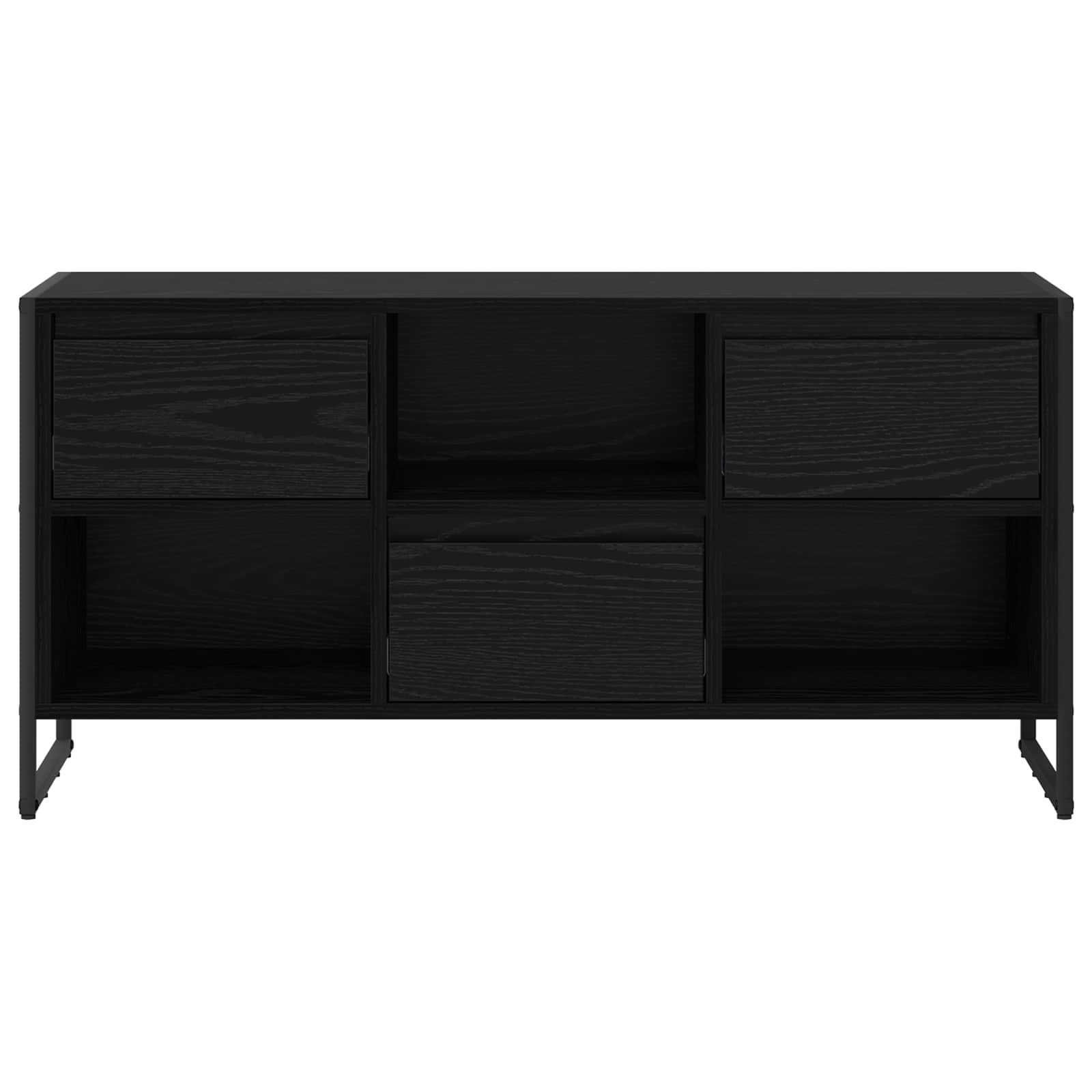 Meuble TV Chêne noir 100 x 36 x 49,5 cm Bois d'ingénierie - XIOS