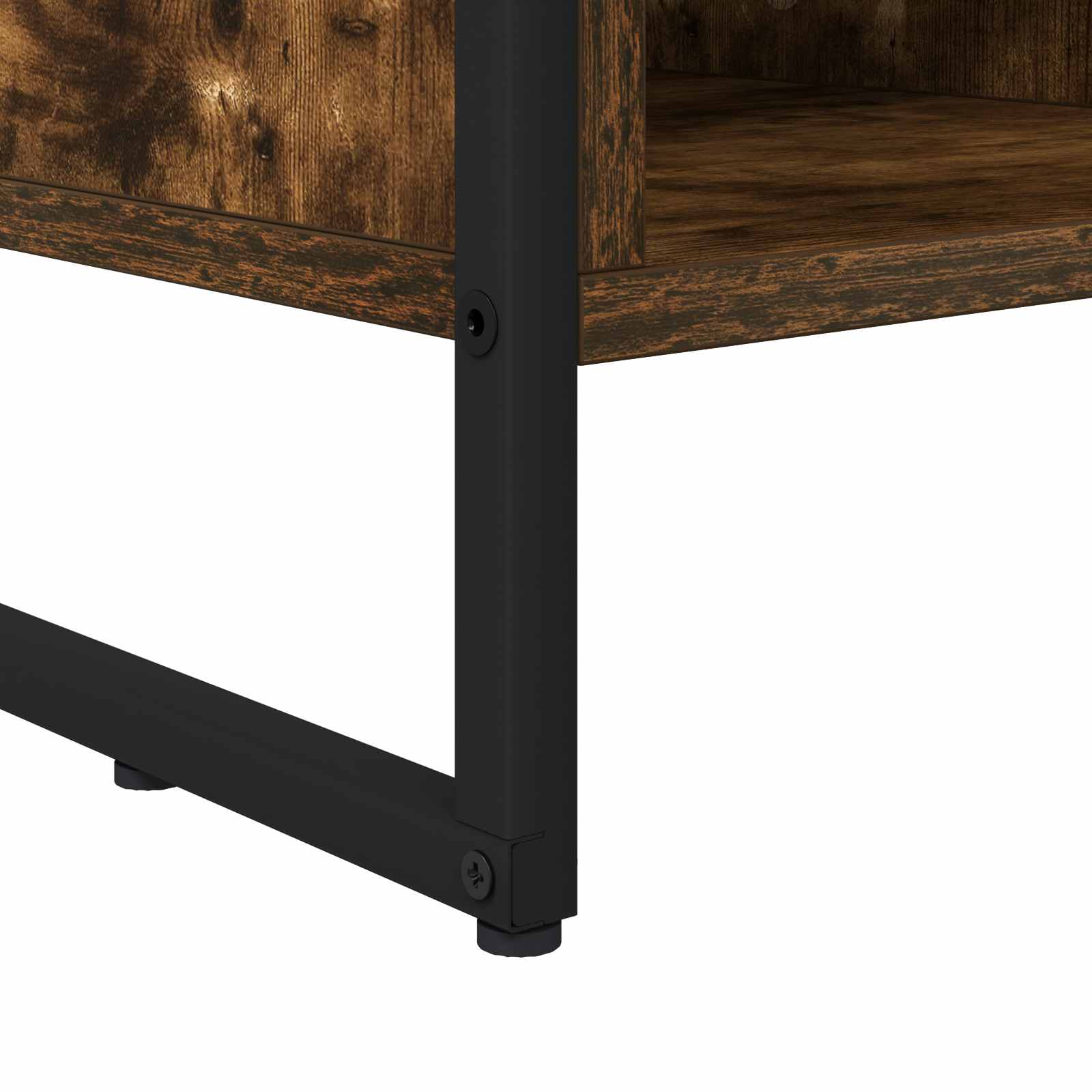 Meuble TV Chêne Fumé 100 x 36 x 49,5 cm Bois d'ingénierie - XIOS
