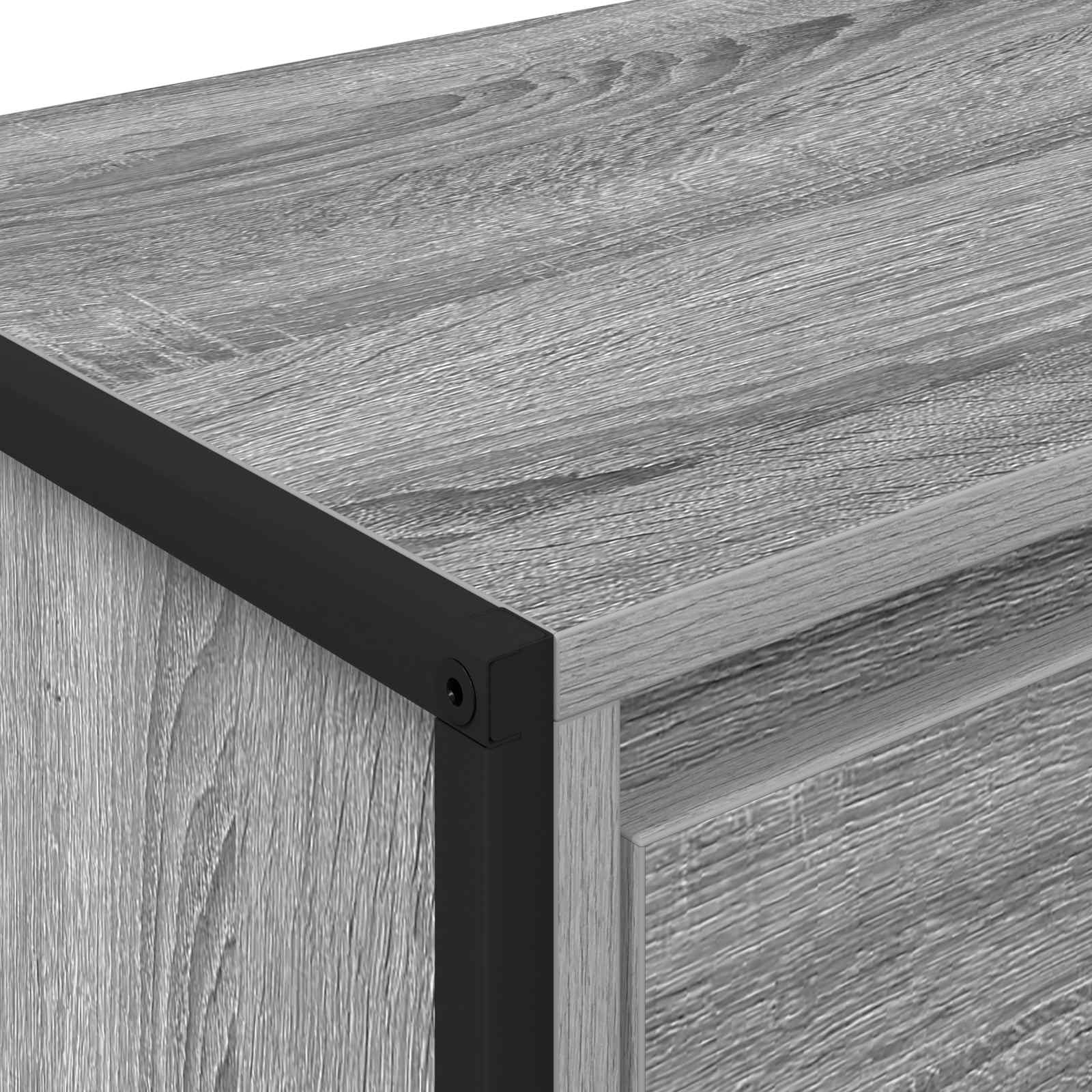 Meuble TV Gris Sonoma 100 x 36 x 49,5 cm Bois d'ingénierie - XIOS