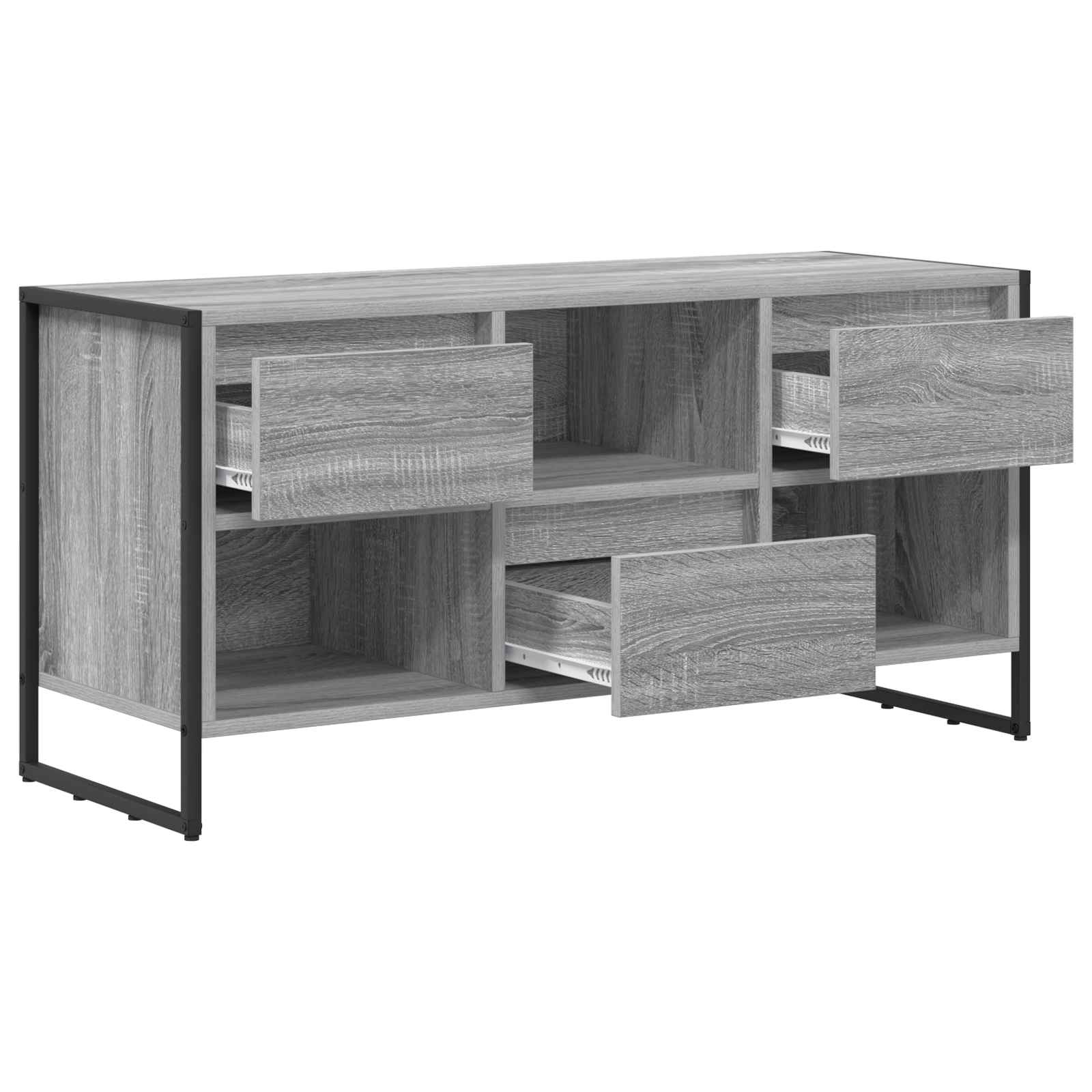 Meuble TV Gris Sonoma 100 x 36 x 49,5 cm Bois d'ingénierie - XIOS