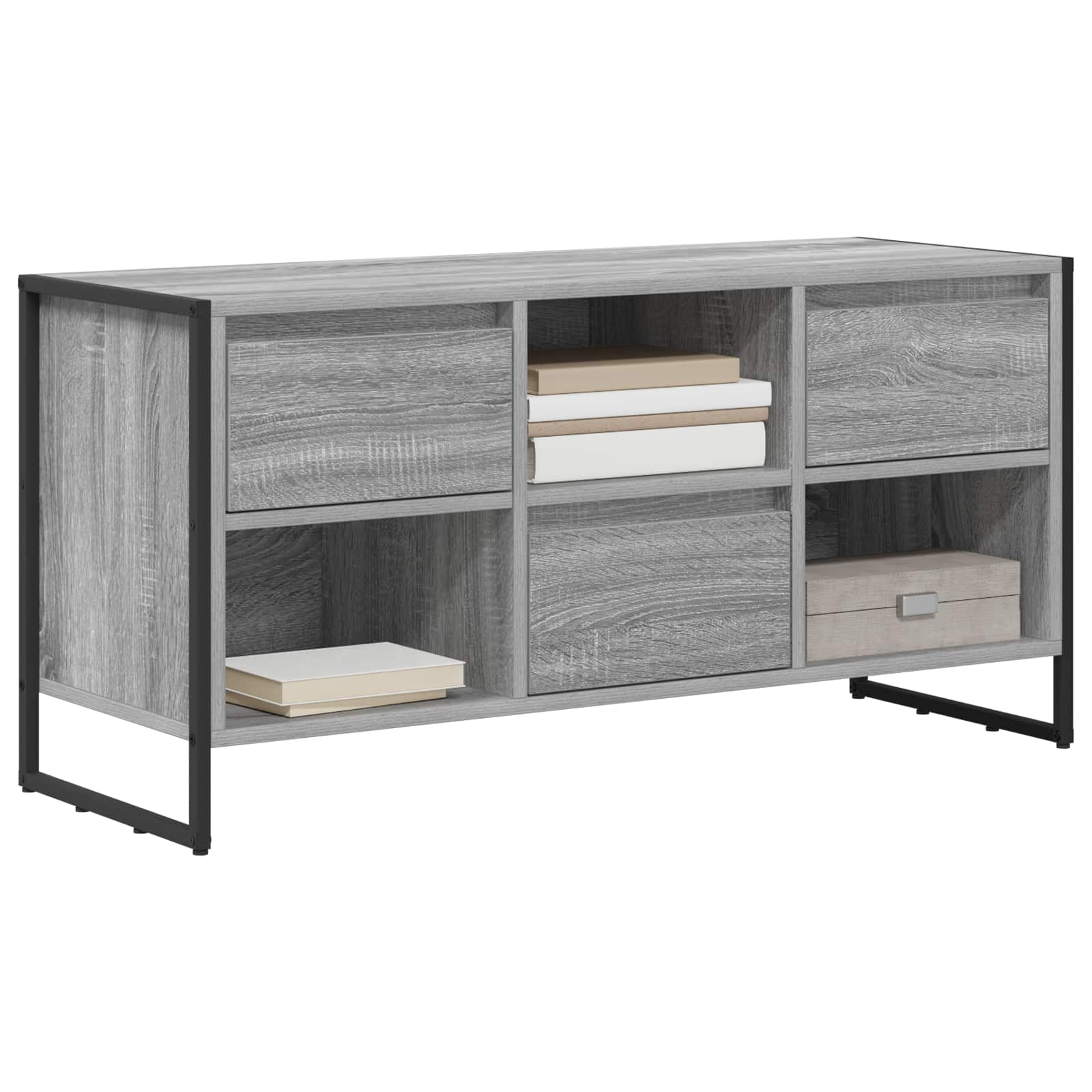 Meuble TV Gris Sonoma 100 x 36 x 49,5 cm Bois d'ingénierie - XIOS