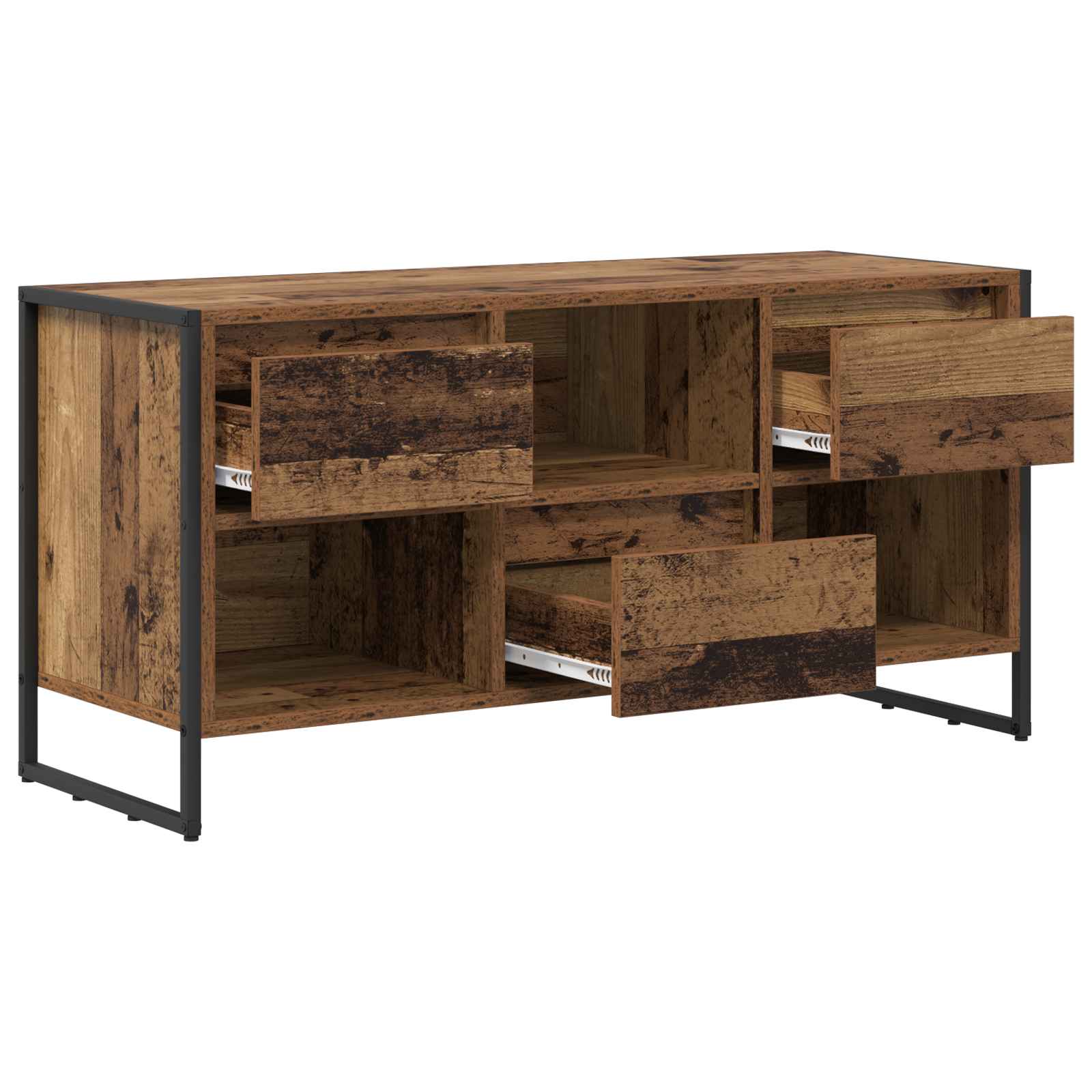 Meuble TV Bois Ancien 100 x 36 x 49,5 cm Bois d'ingénierie - XIOS