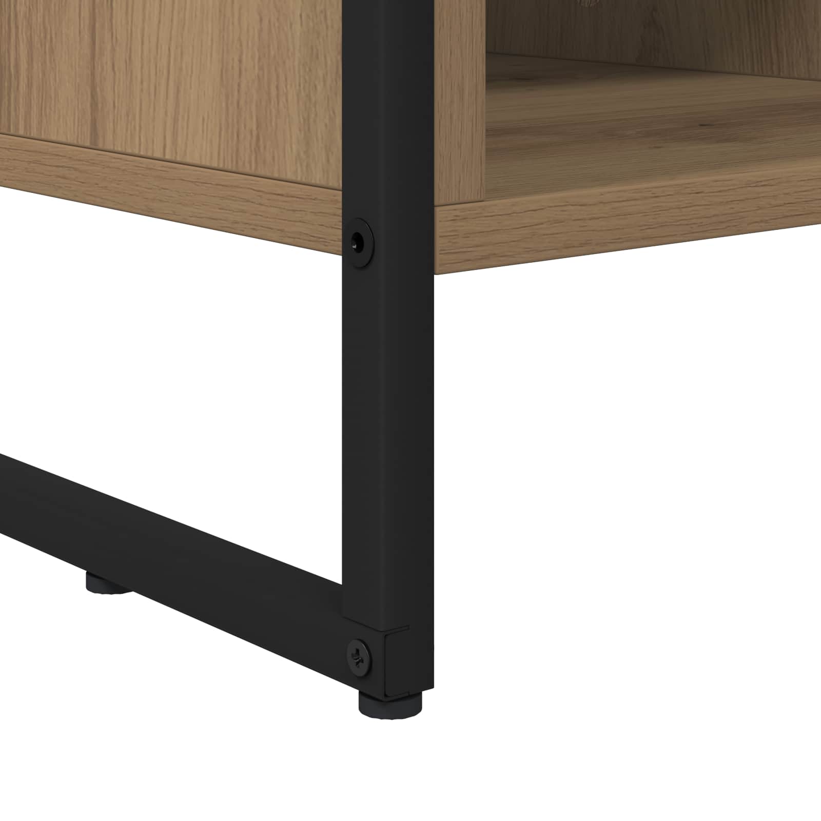 Meuble TV Chêne artisan 100 x 36 x 49,5 cm Bois d'ingénierie - XIOS