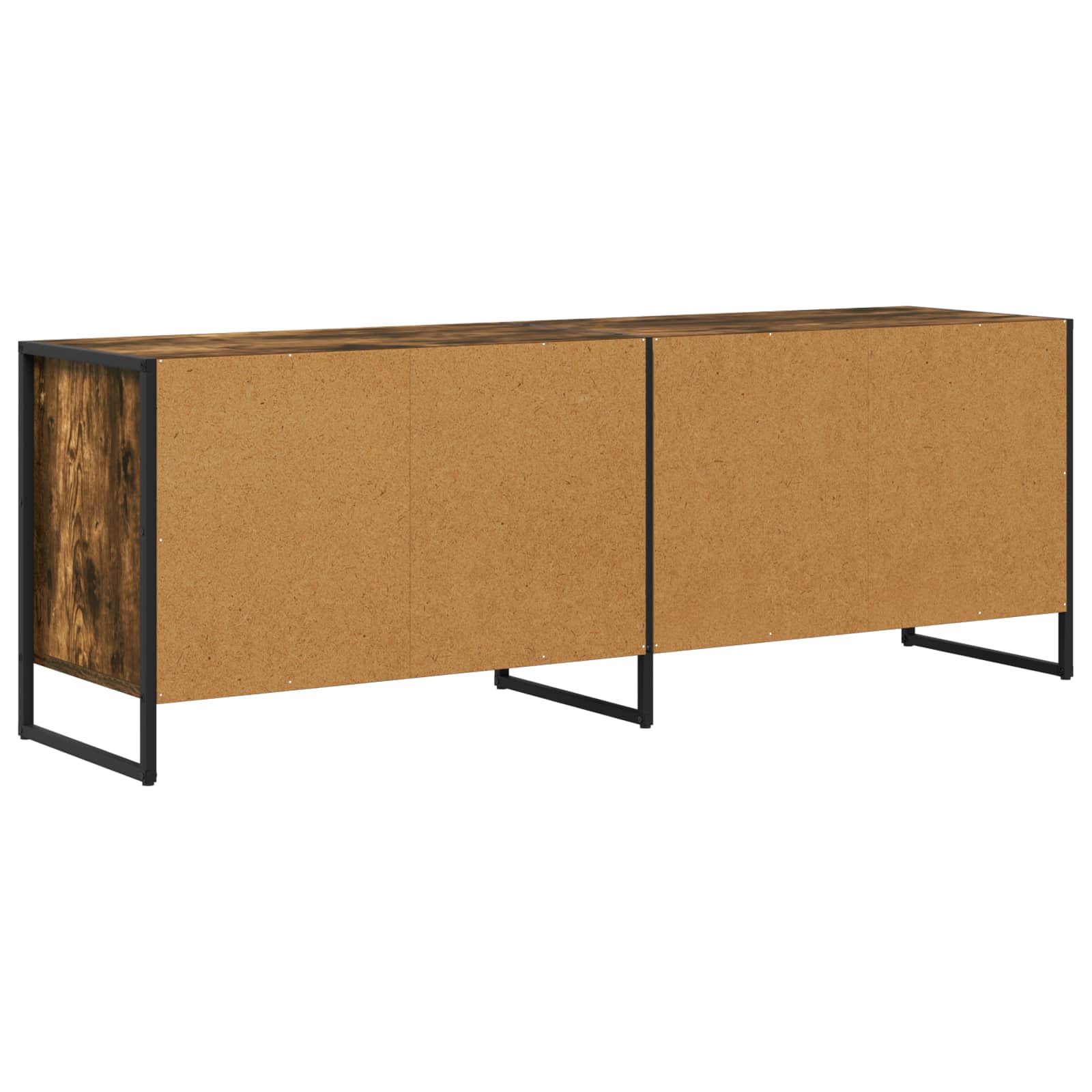 Meuble TV Chêne Fumé 140 x 36 x 49.5 cm Bois d'ingénierie - XIOS