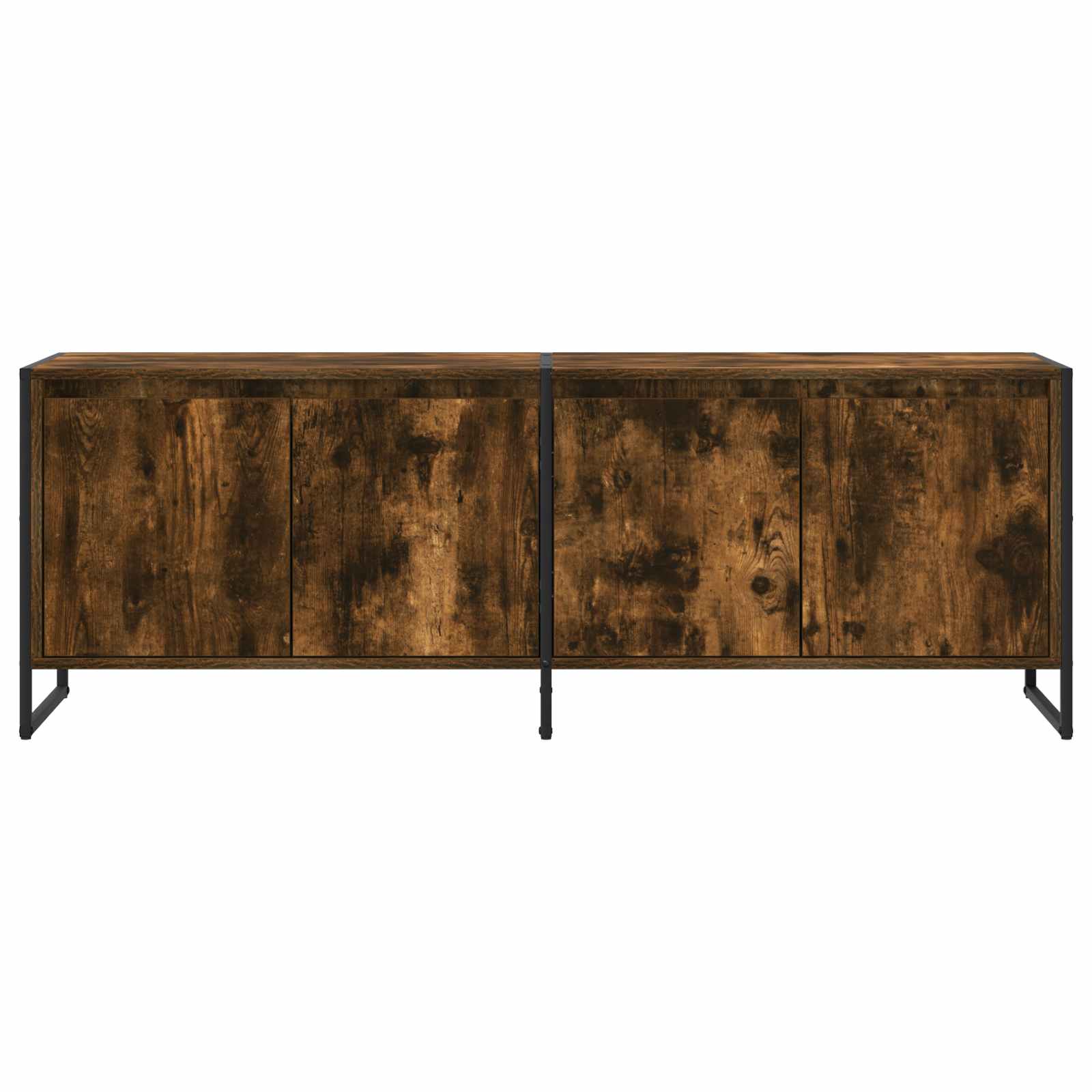 Meuble TV Chêne Fumé 140 x 36 x 49.5 cm Bois d'ingénierie - XIOS