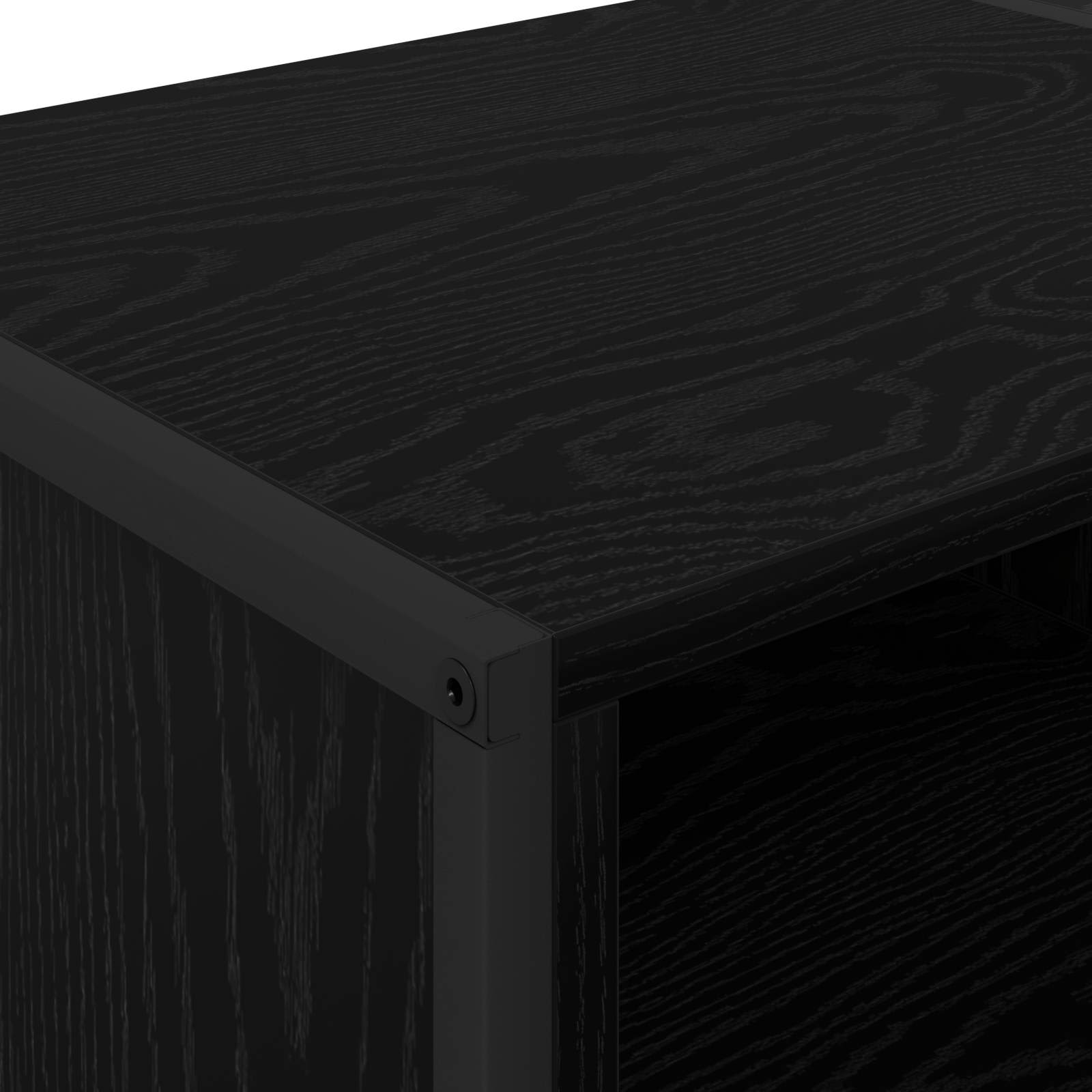 Meuble TV Chêne noir 170,5 x 36 x 30,5 cm Bois d'ingénierie - XIOS